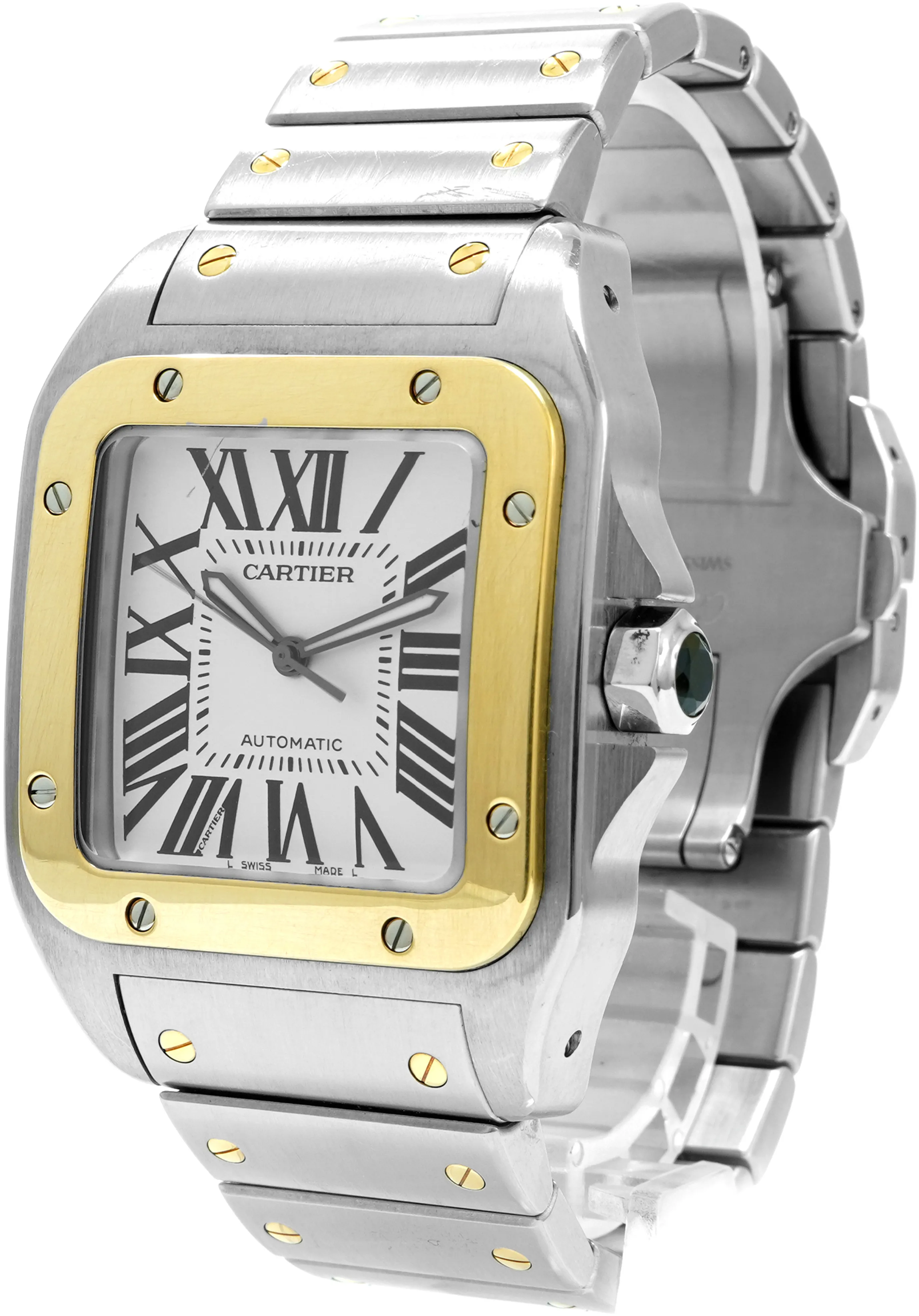 Cartier Santos 100 W200728G 38mm Yellow gold and stainless steel 1