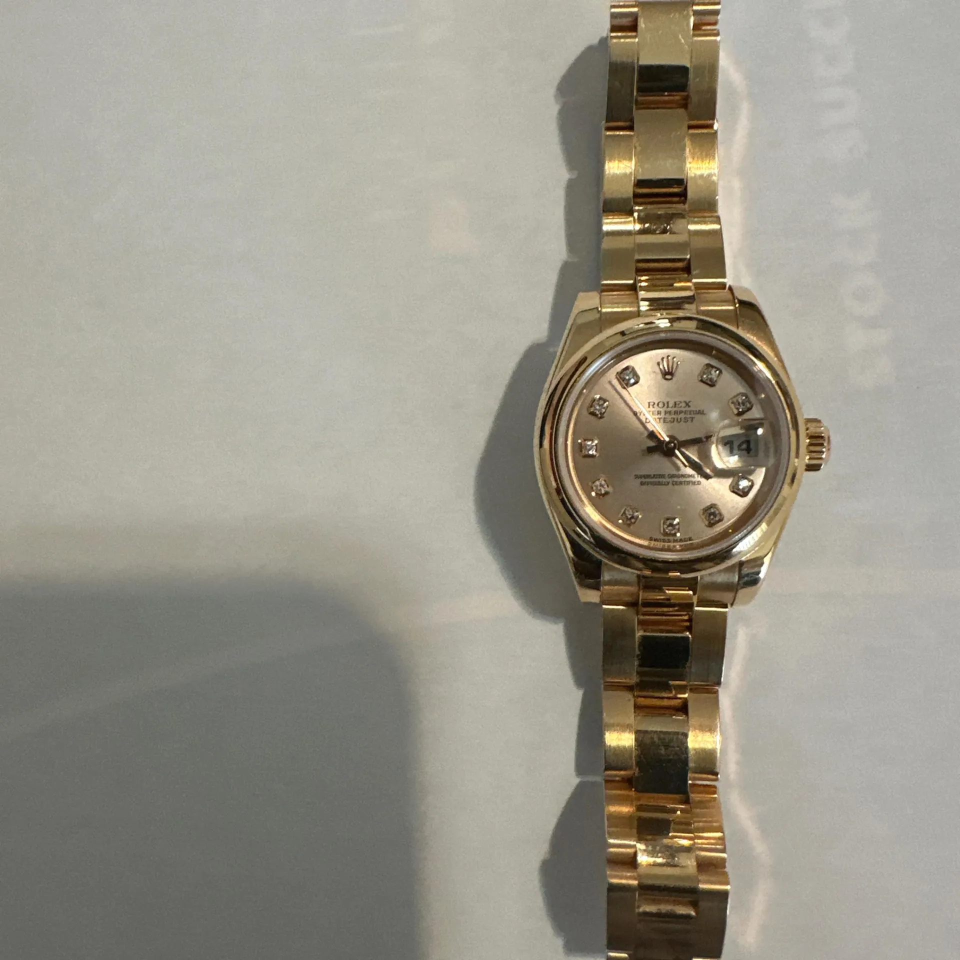 Rolex Lady-Datejust 179165 26mm Rose gold Silver