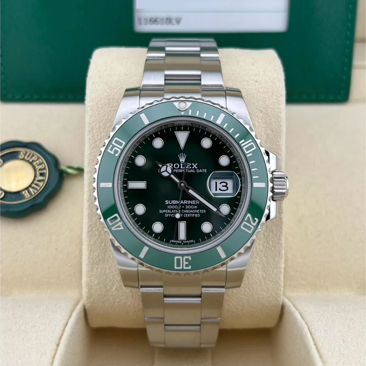 Rolex Submariner 116610LV 40mm Stainless steel Green 2