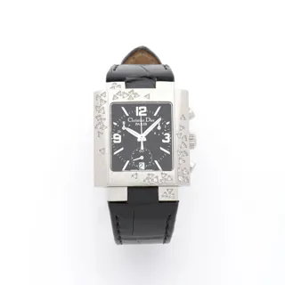 Dior D81-101 Stainless steel and Diamond Black