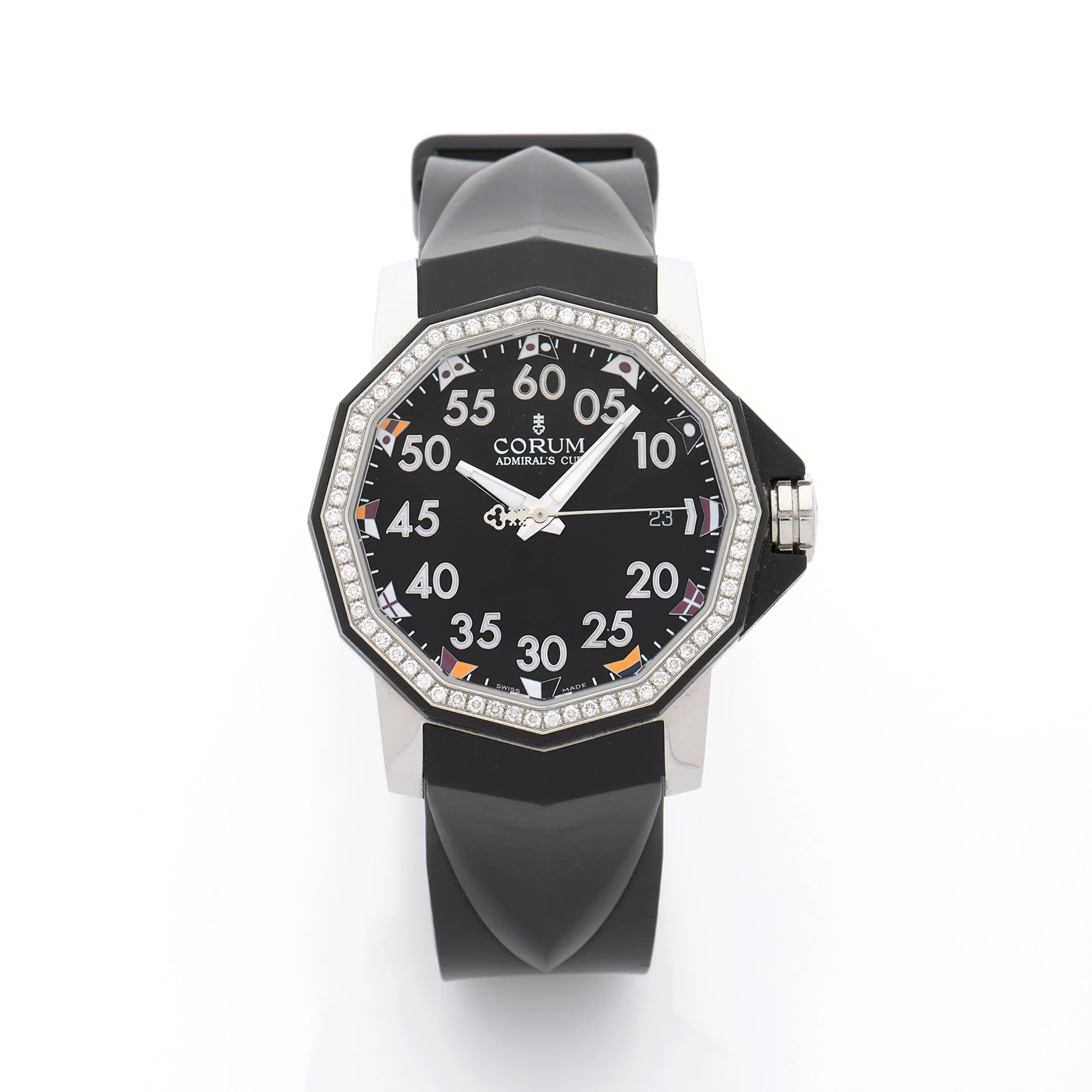 Corum Admiral's Cup 01.0033 40mm Stainless steel and Diamond Black