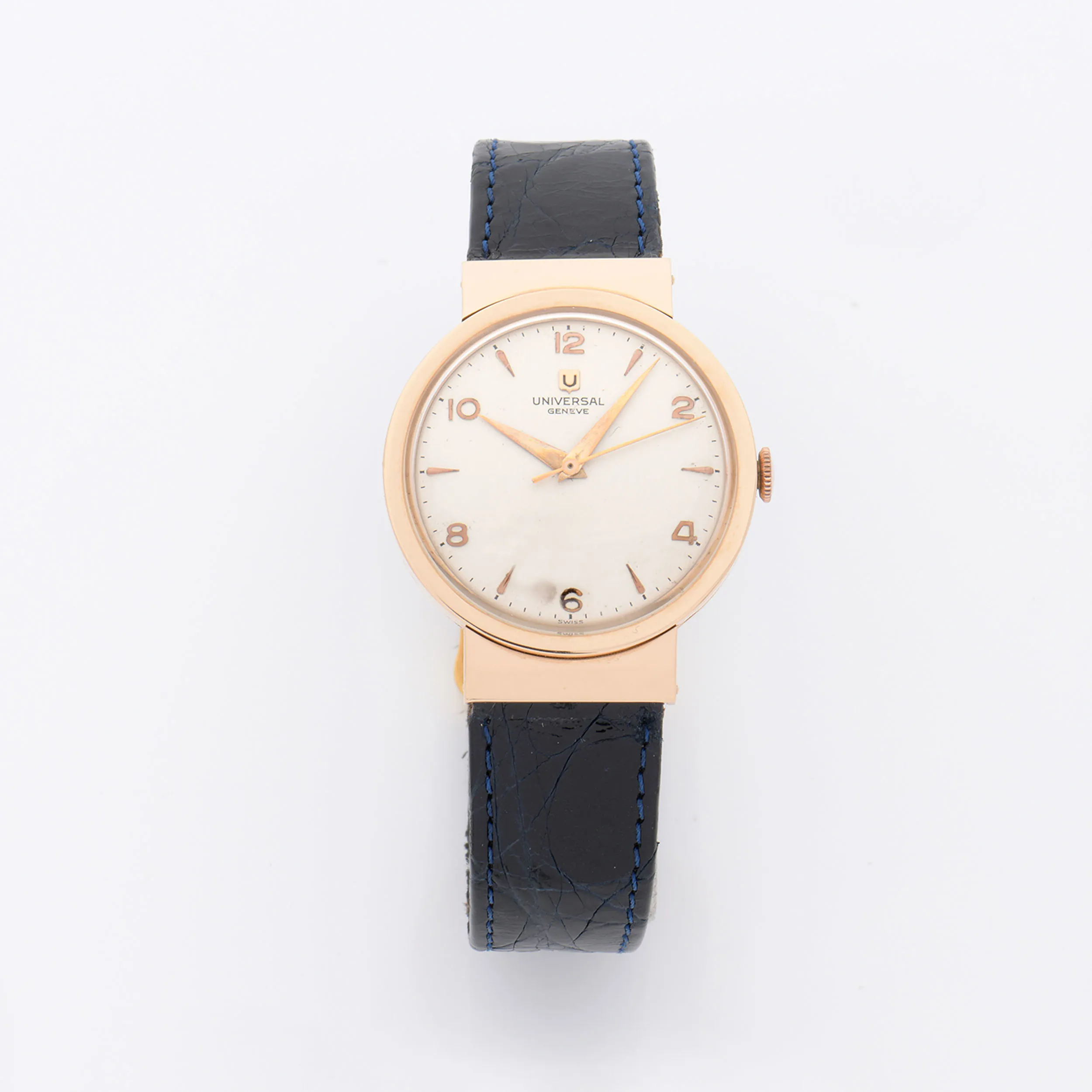 Universal Genève 106.540 34mm Rose gold Light Grey