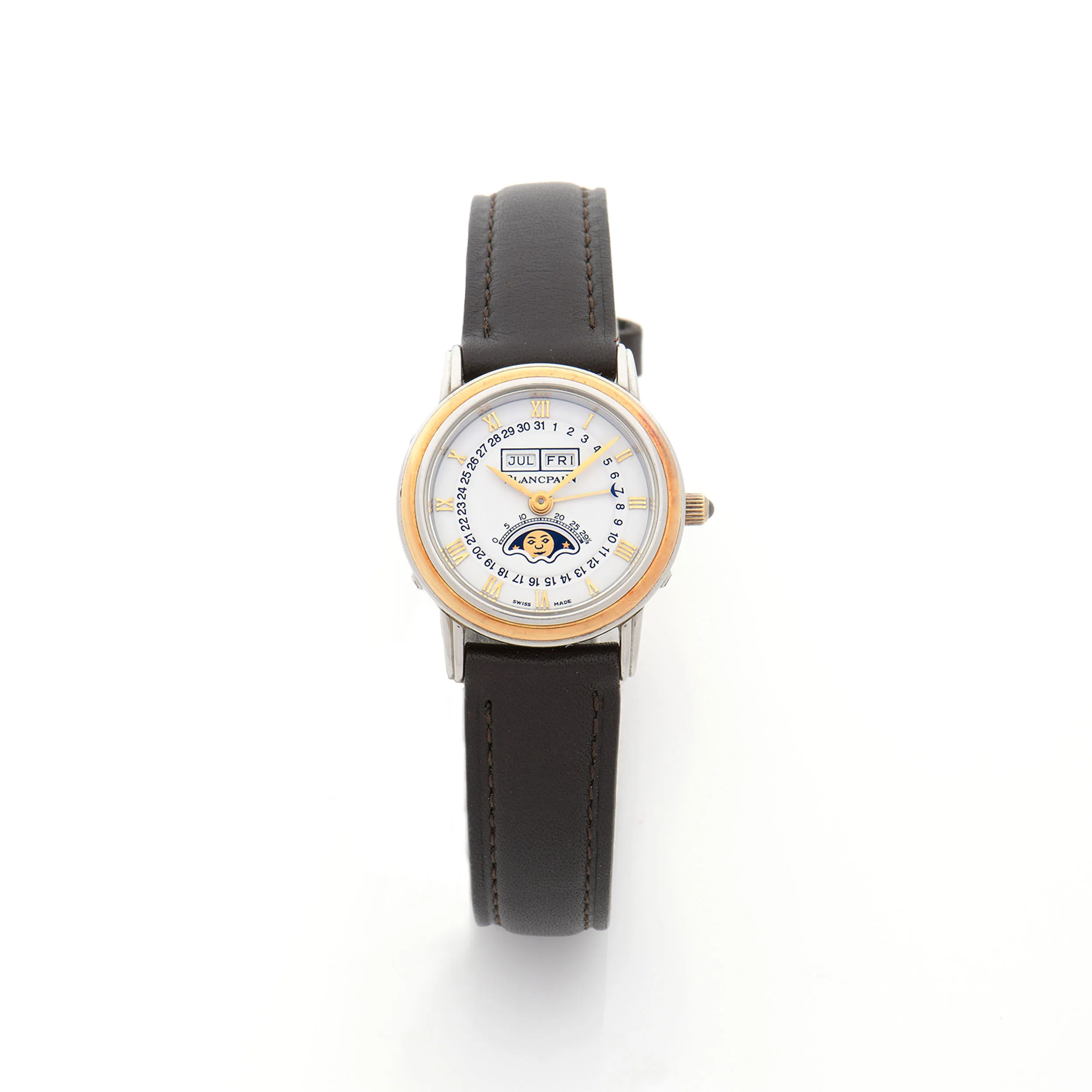 Blancpain Villeret Calendrier Lady 6395 - 1318 26mm Yellow gold and Stainless steel White