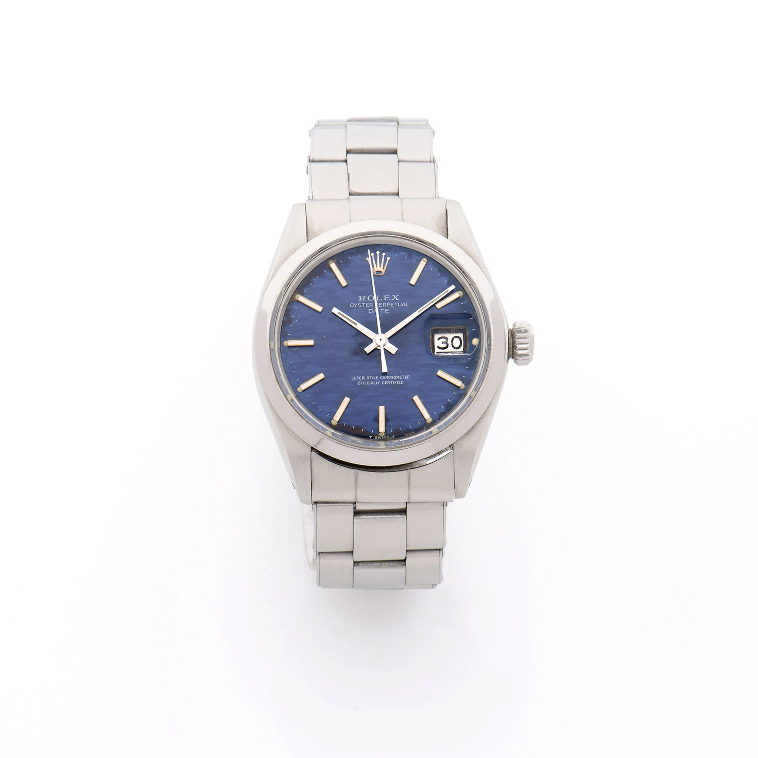 Rolex Oyster Perpetual Date 1500 34mm Stainless steel Blue