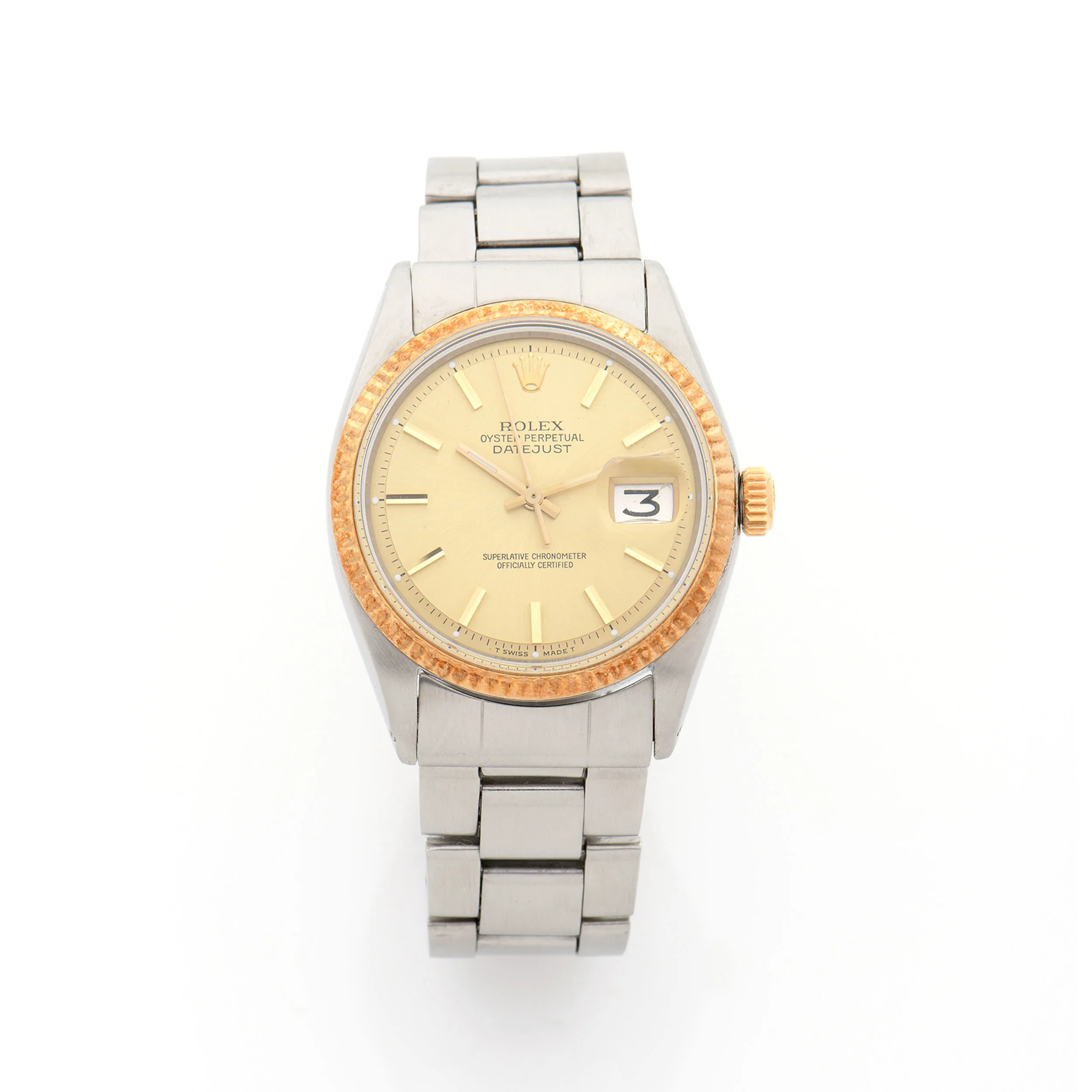 Rolex Datejust 1601 36mm Yellow gold and Stainless steel Champagne