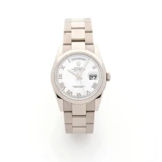 Rolex Day-Date 118209 or gris 18k blanc