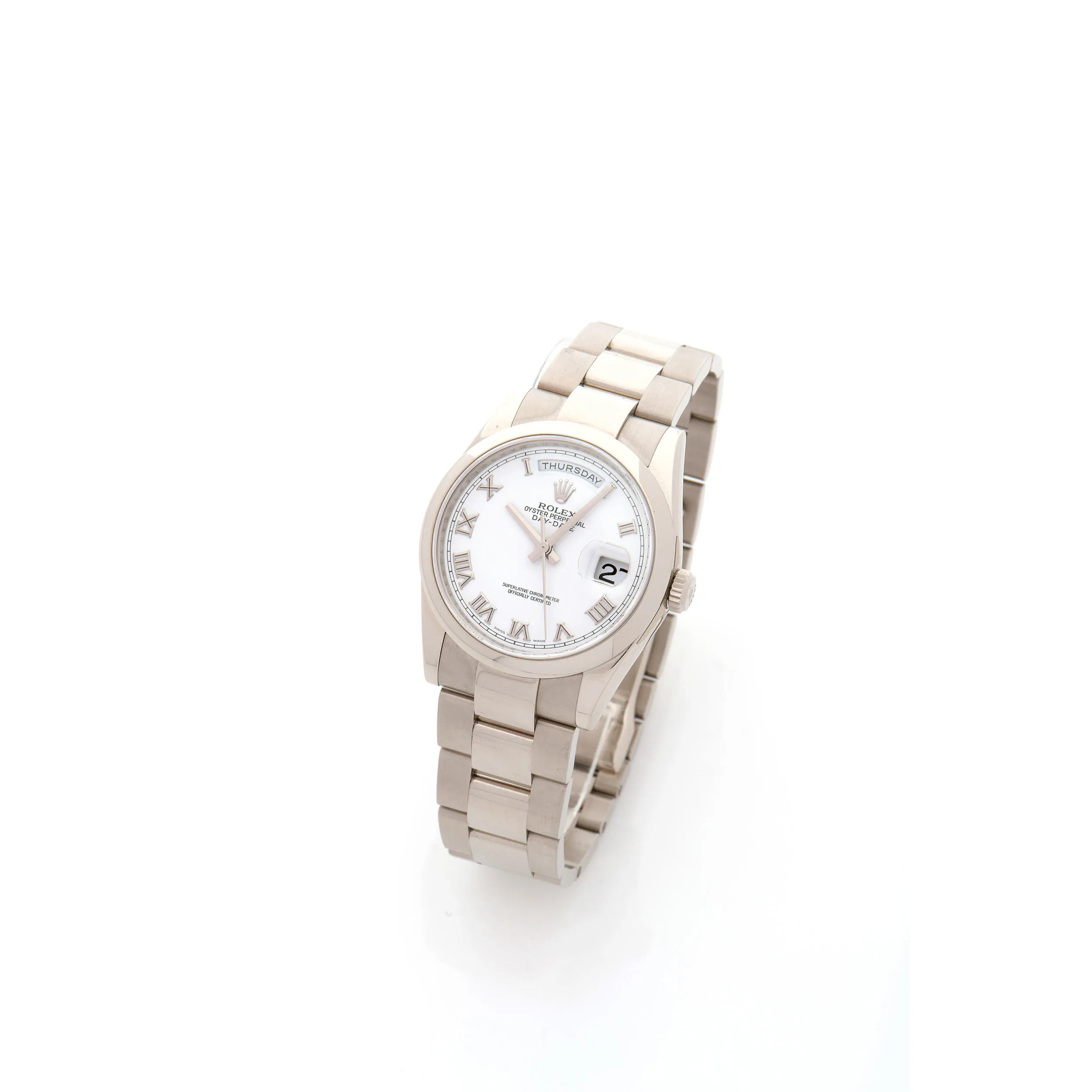 Rolex Day-Date 36 118209 White gold White 1