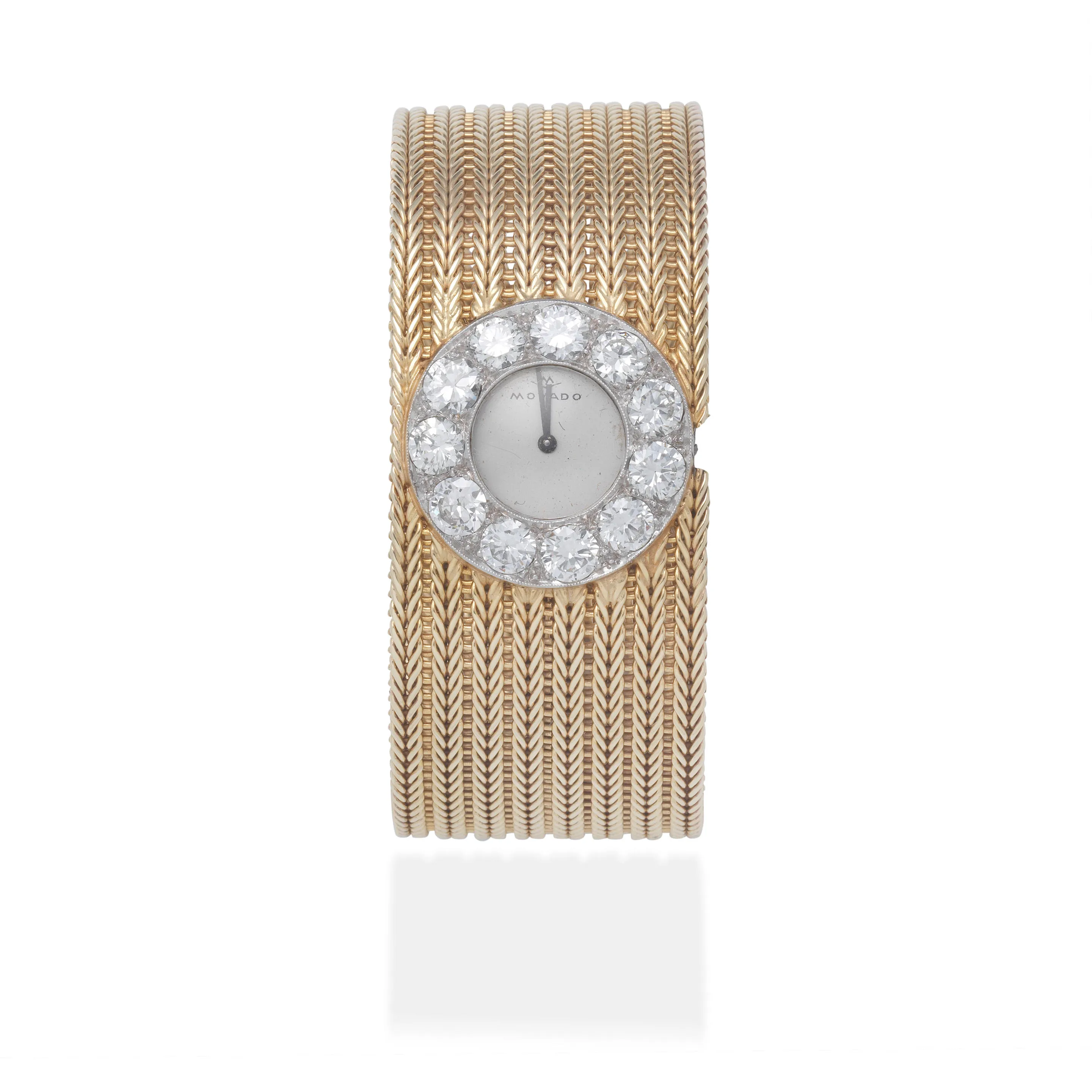 Movado :- nullmm Yellow gold and diamond-set