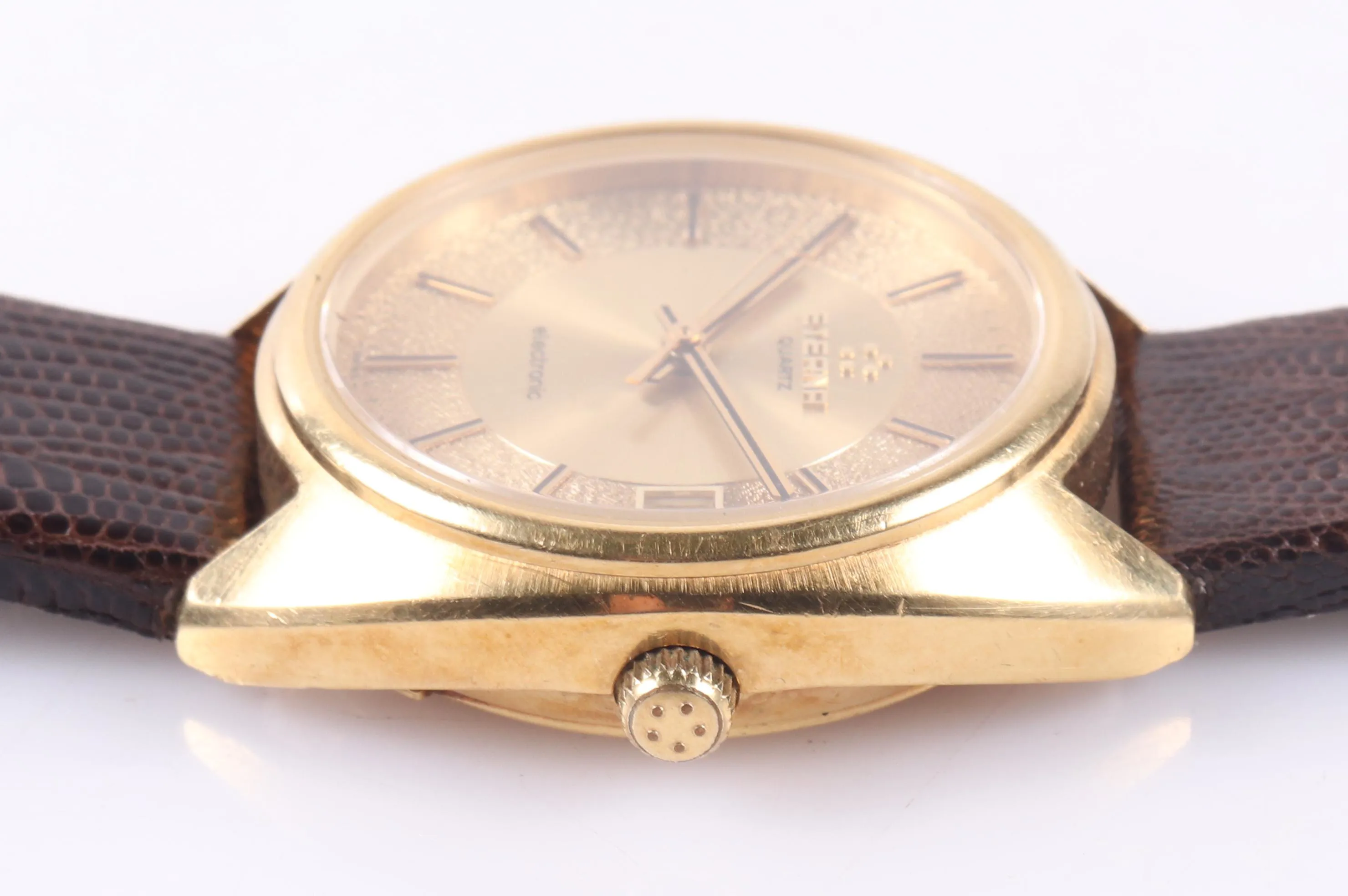 Eterna Electronic 709 ST 35mm Yellow gold Gold colored 2