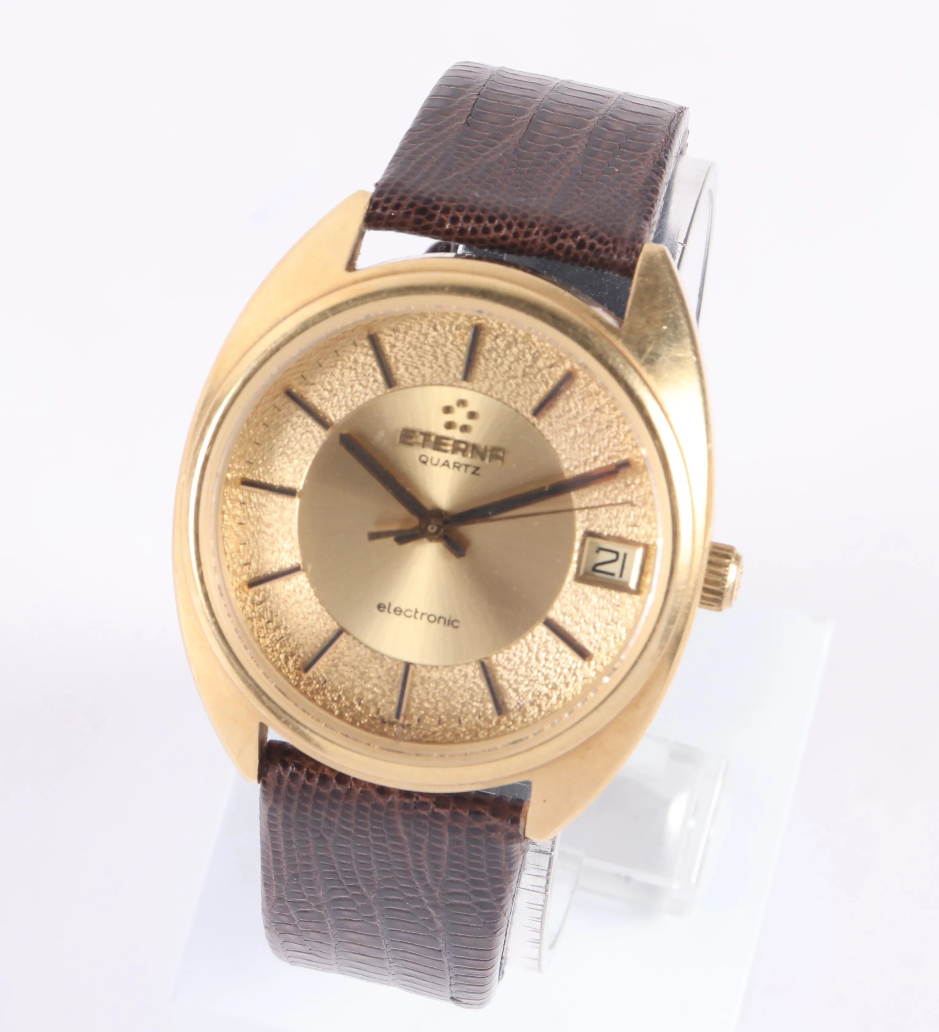 Eterna Electronic 709 ST 35mm Yellow gold Gold colored 3