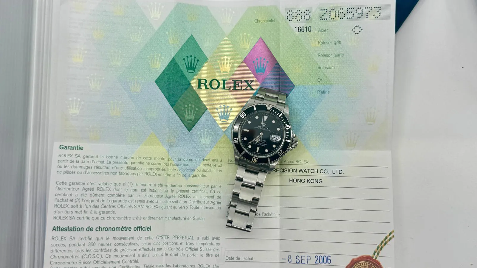 Rolex Submariner 16610 40mm Stainless steel 5