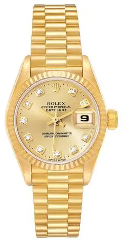 Rolex Lady-Datejust 69178 26mm Yellow gold Champagne 5