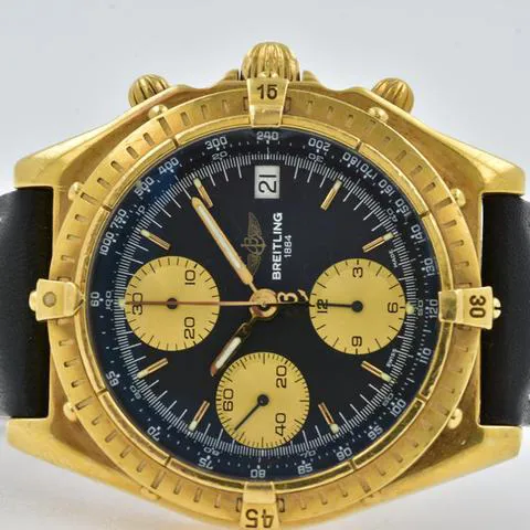 Breitling Chronomat K13047X 39mm Yellow gold Black