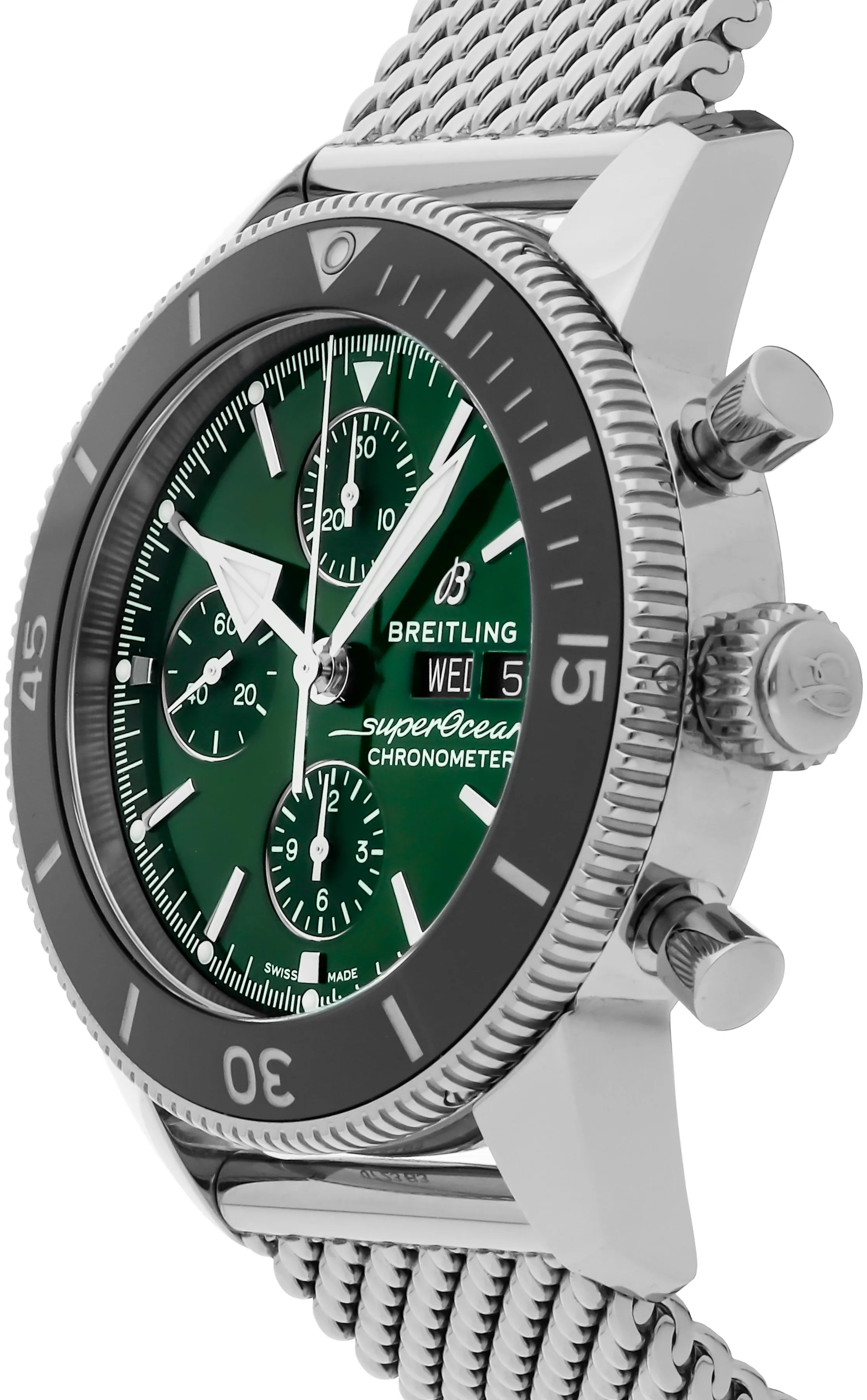 Breitling Superocean Heritage A13313121L1A1 44mm Stainless steel Green 1
