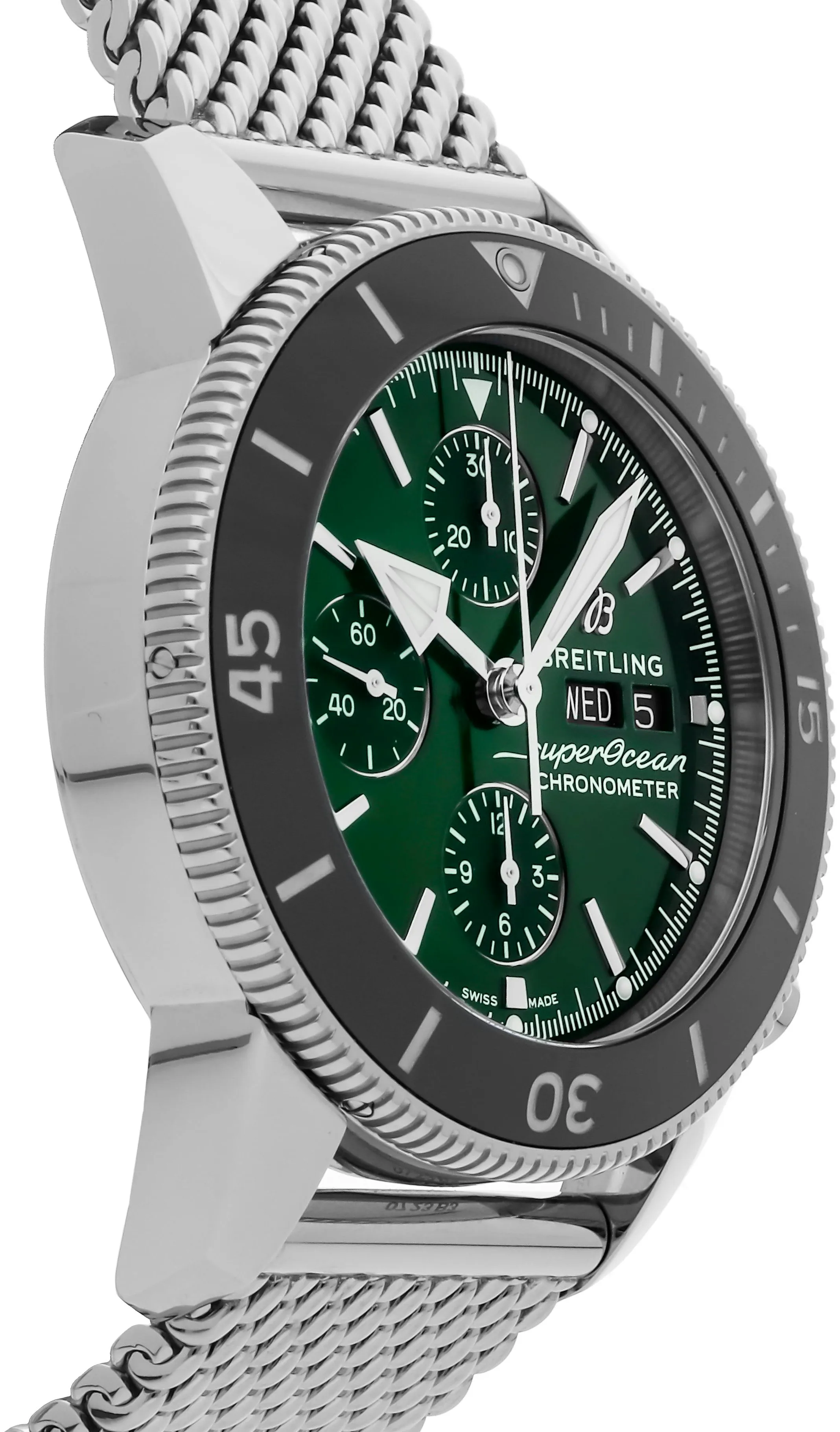 Breitling Superocean Heritage A13313121L1A1 44mm Stainless steel Green 2
