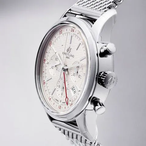 Breitling Transocean Chronograph GMT 43mm Stainless steel Silver 1