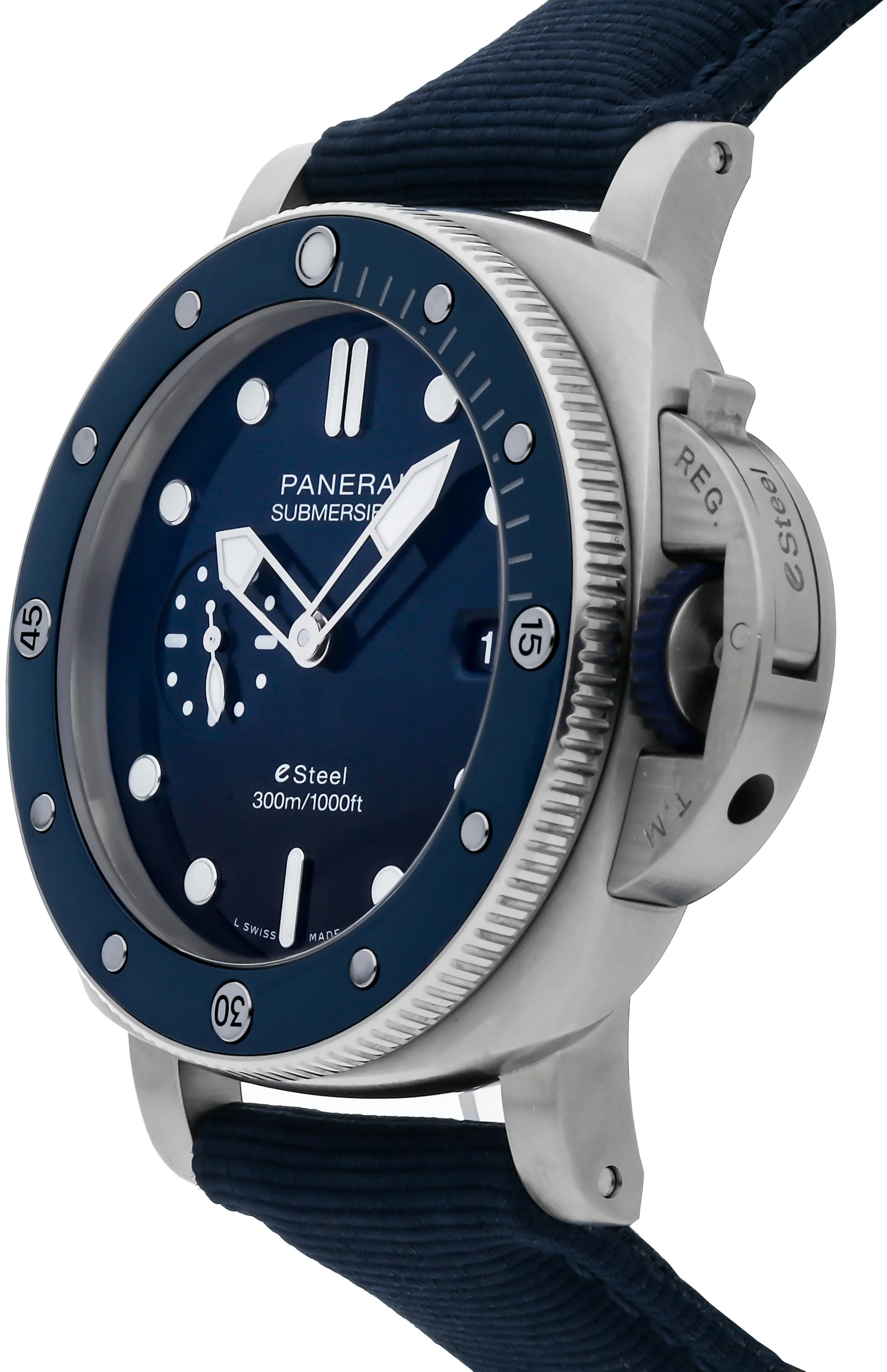 Panerai Submersible PAM 01289 44mm Stainless steel Blue 1