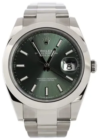 Rolex Datejust 126300-0019 41mm Oystersteel Green