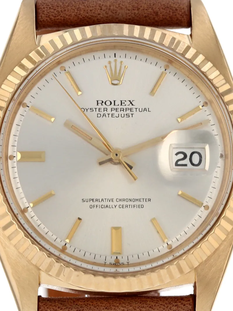 Rolex Datejust 1601 36mm Yellow gold Silver 2
