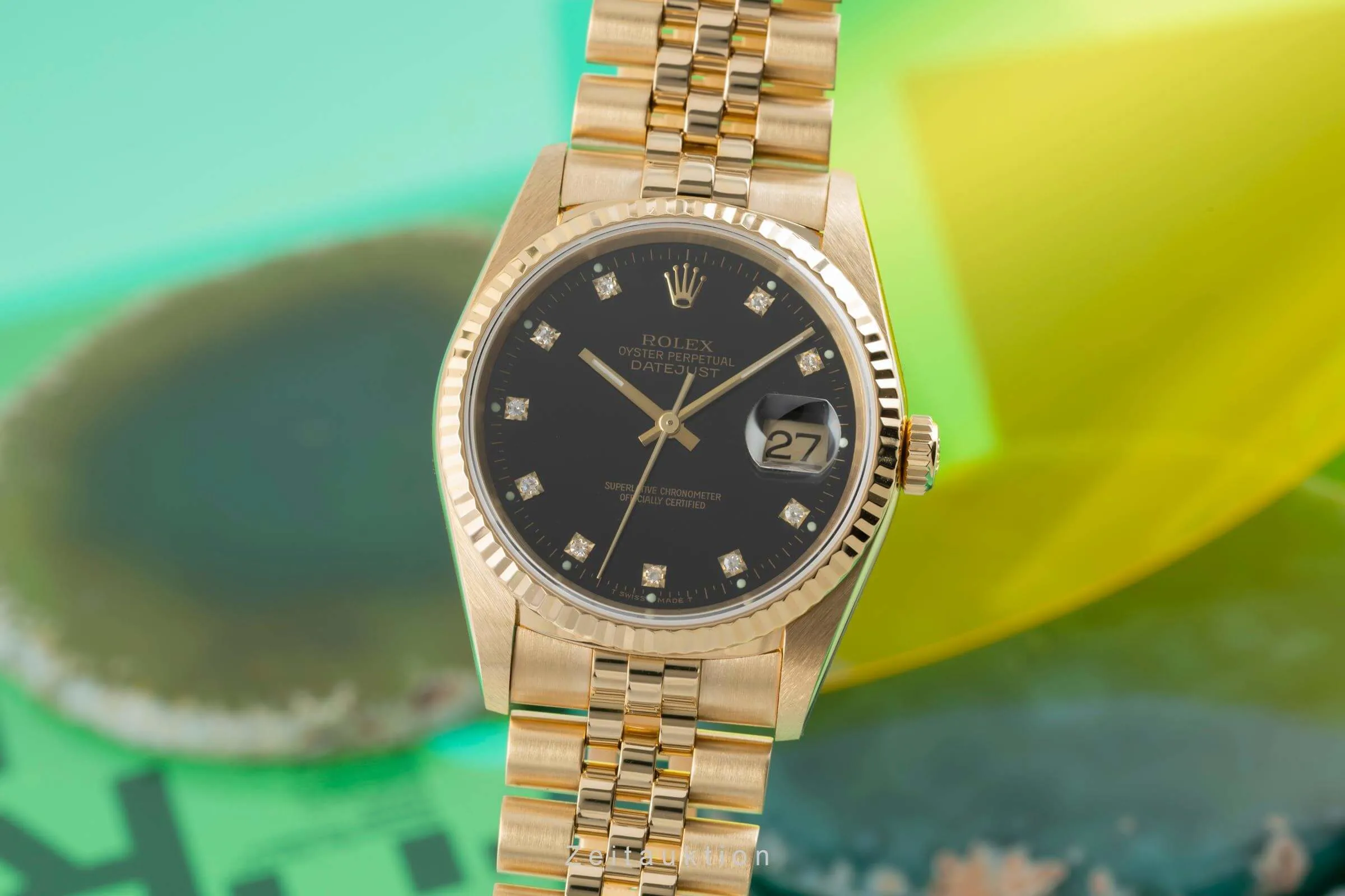 Rolex Datejust 36 16238 36mm Yellow gold Black