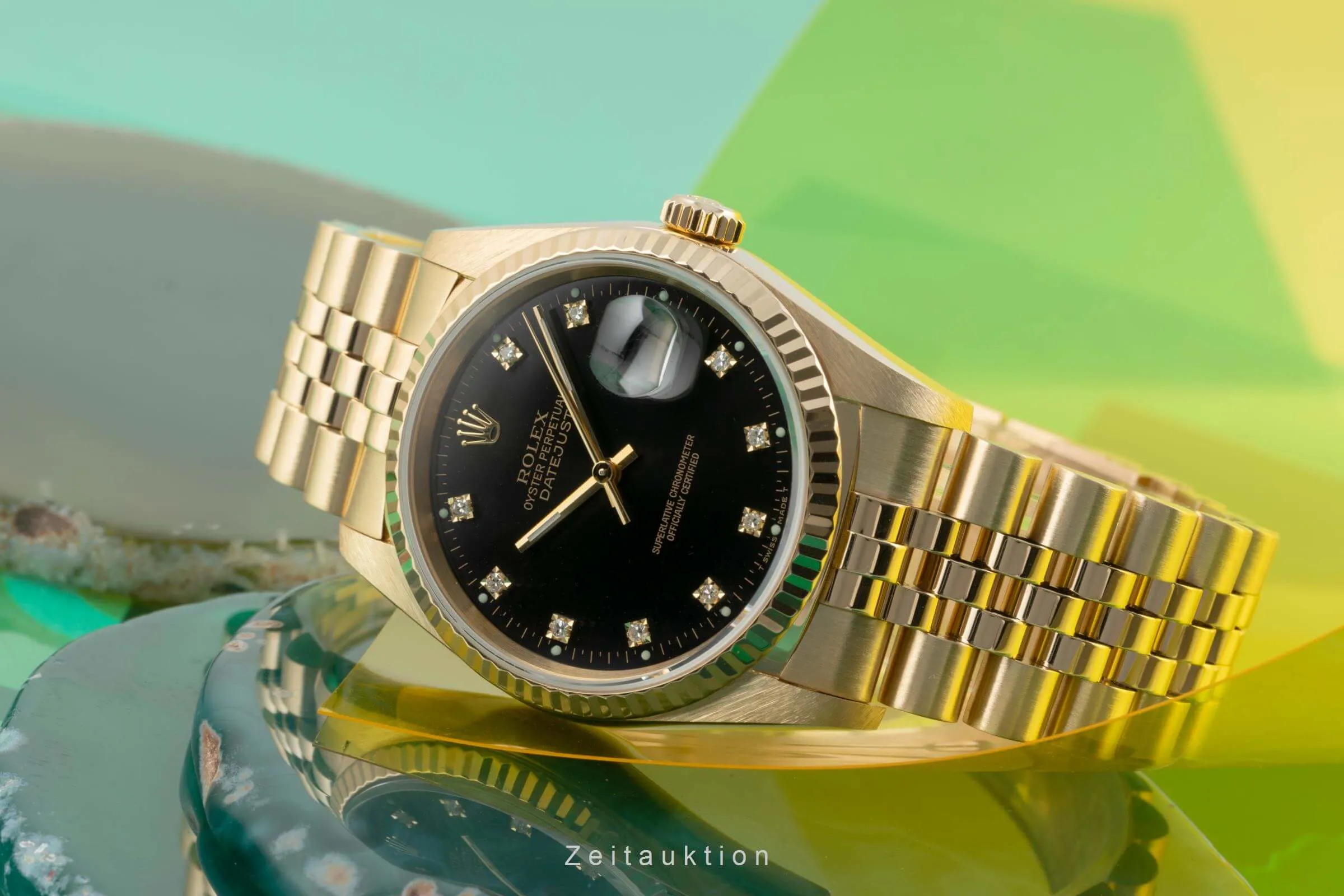 Rolex Datejust 36 16238 36mm Yellow gold Black 1