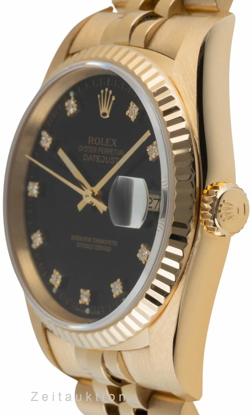 Rolex Datejust 36 16238 36mm Yellow gold Black 5