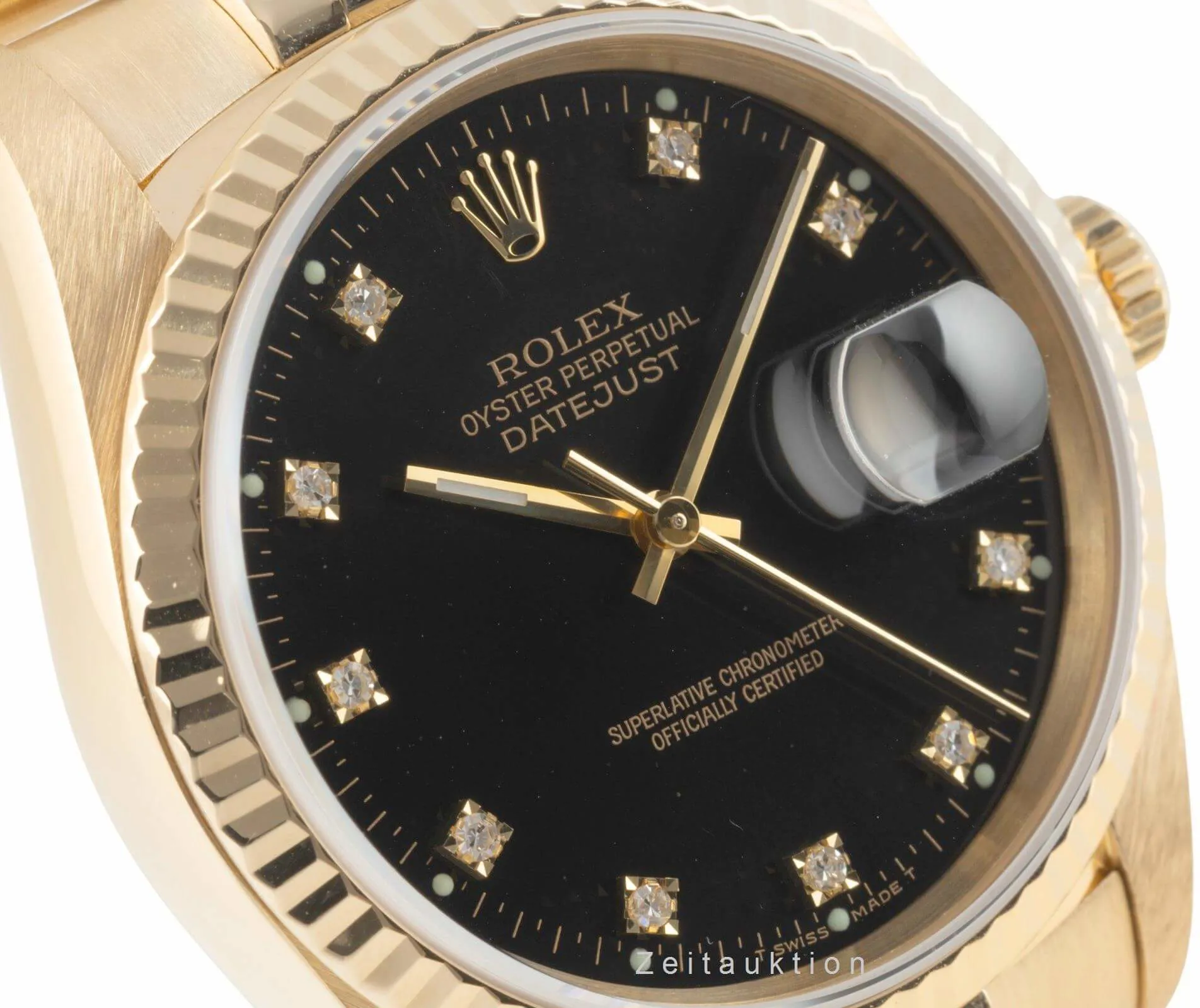 Rolex Datejust 36 16238 36mm Yellow gold Black 10