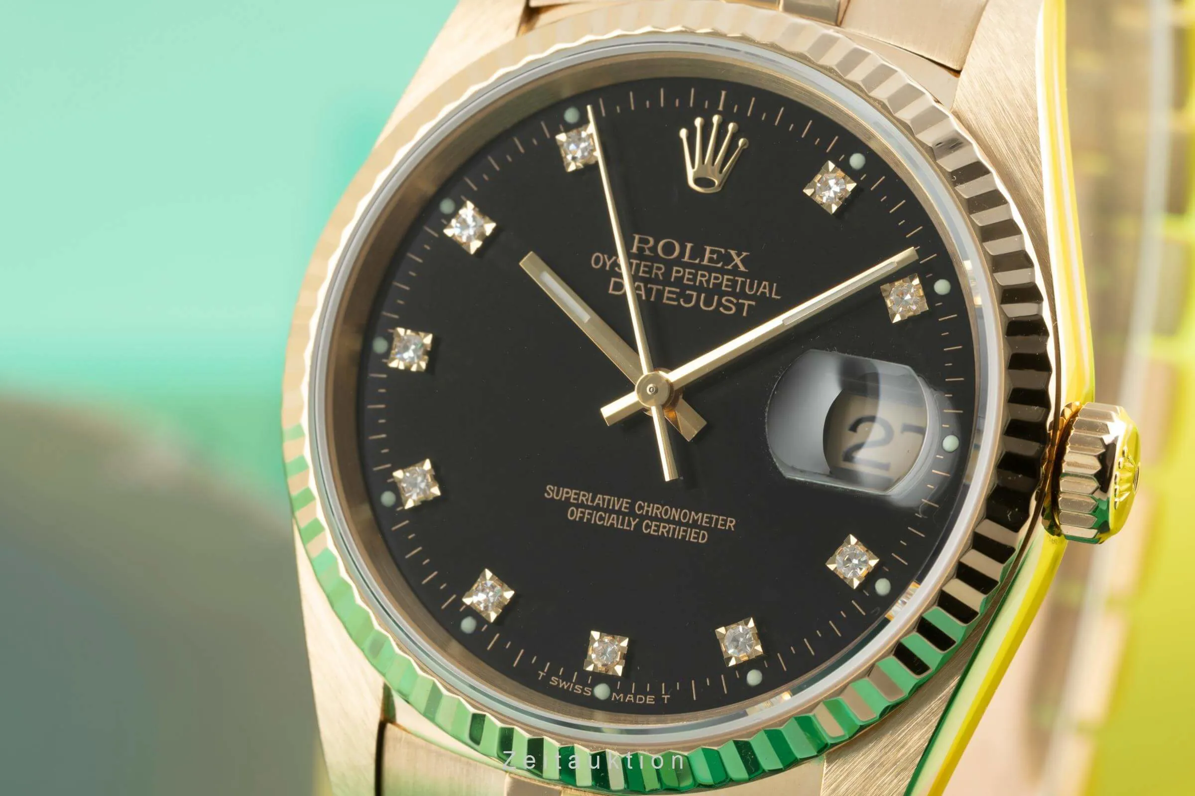 Rolex Datejust 36 16238 36mm Yellow gold Black 11