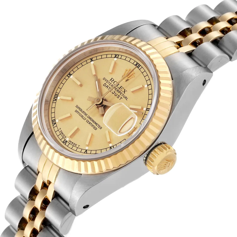 Rolex Lady-Datejust 69173 26mm Yellow gold and stainless steel Beige 1