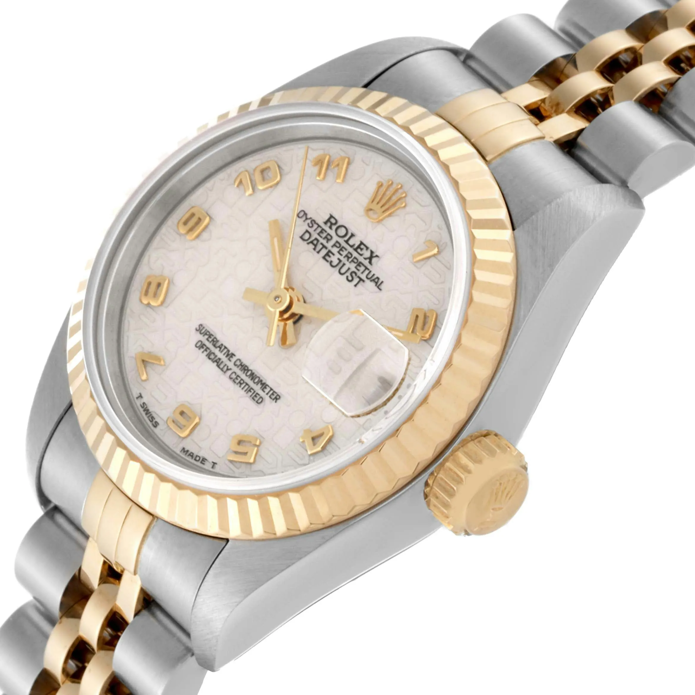 Rolex Lady-Datejust 69173 26mm Yellow gold and stainless steel White 1