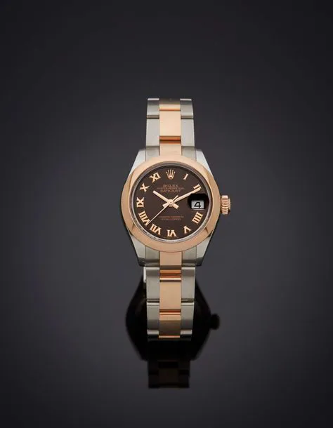 Rolex Datejust 28mm Rose gold and steel Chocolate 1