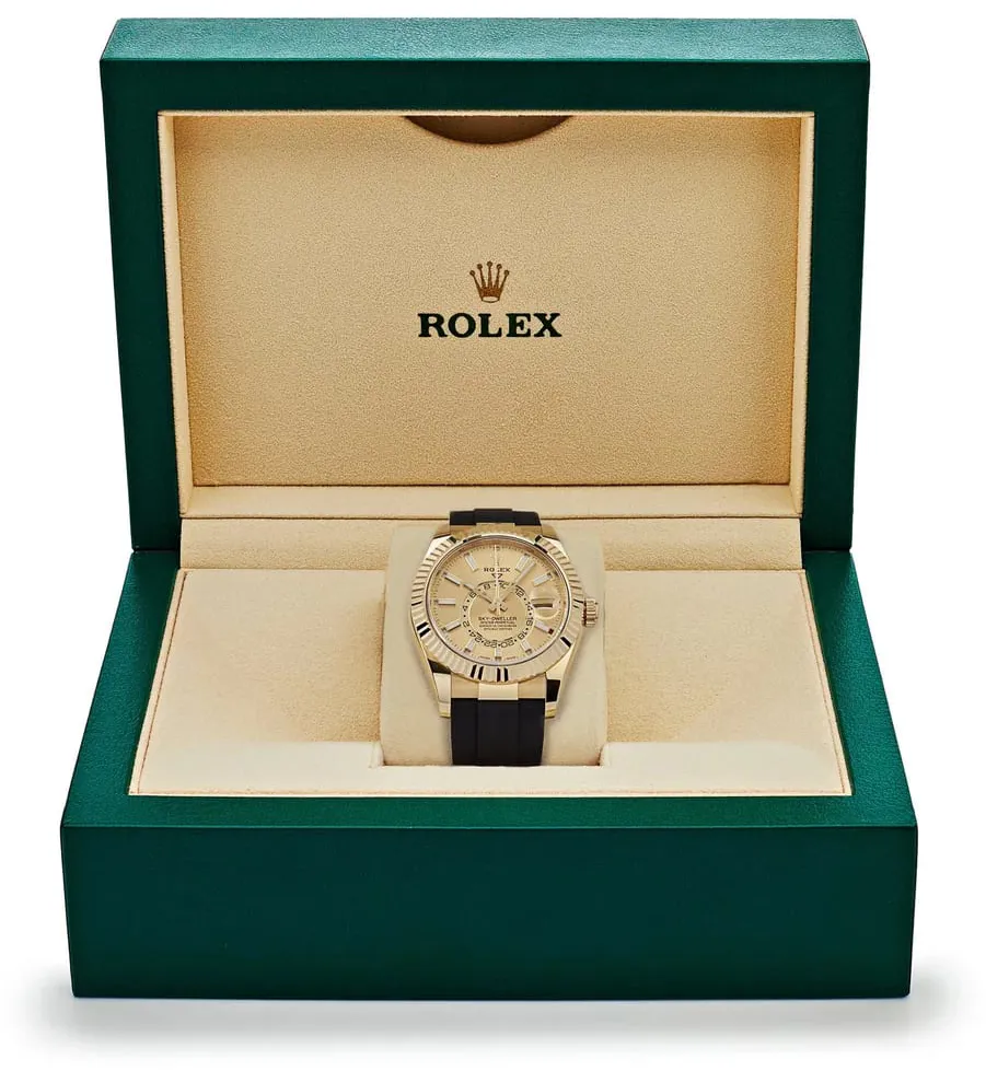 Rolex Sky-Dweller 326238-0007 42mm Yellow gold Champagne 4