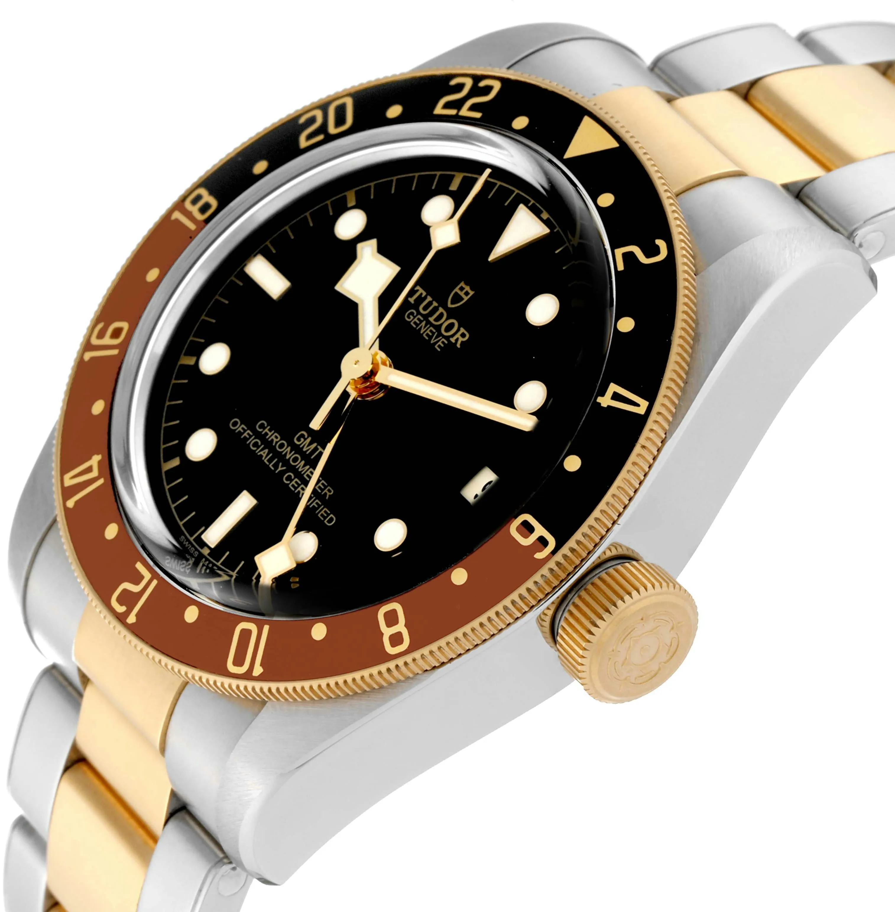 Tudor Black Bay GMT 79833MN 41mm Yellow gold and stainless steel Black 1