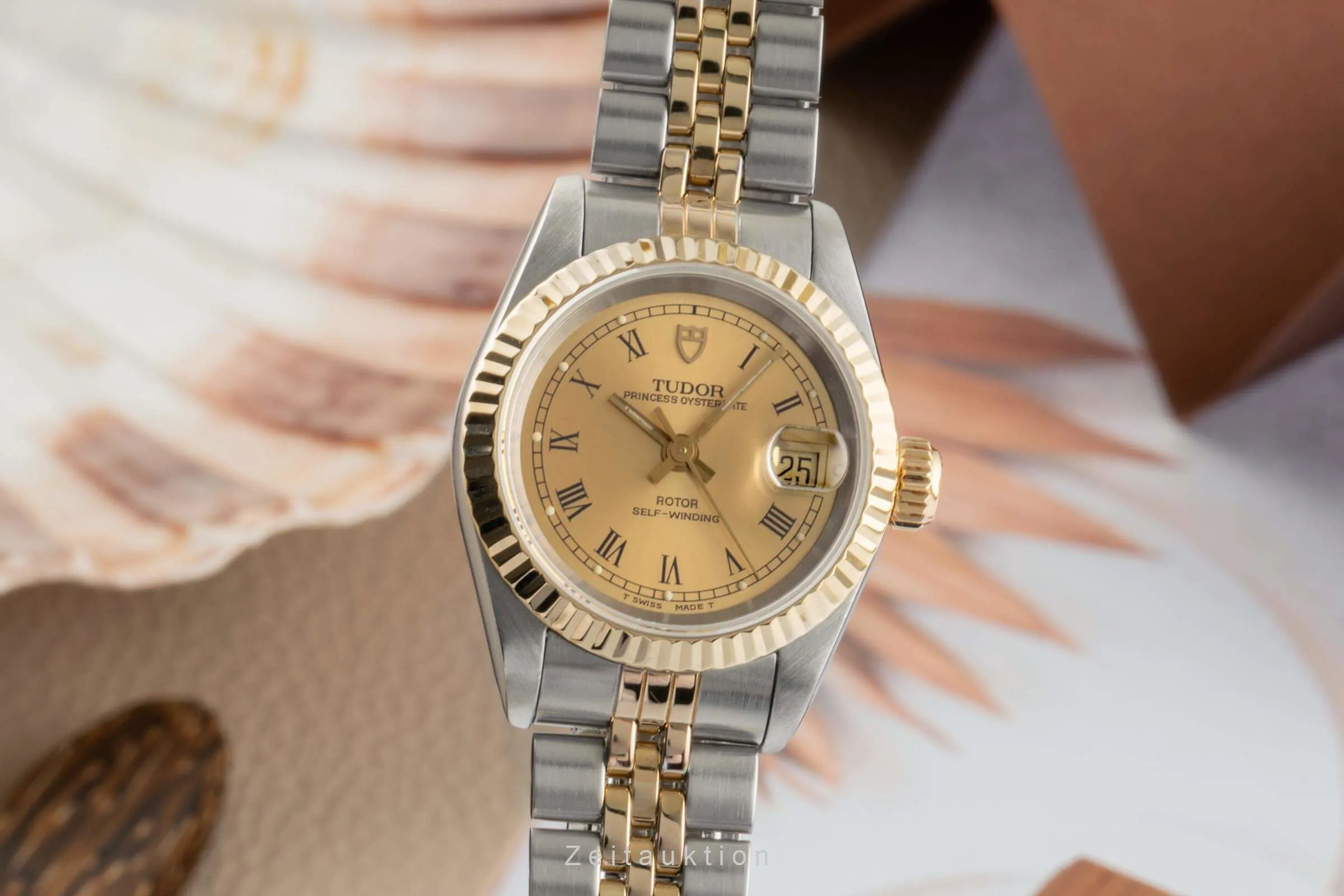 Tudor Prince 92413N 25mm Yellow gold and stainless steel Golden