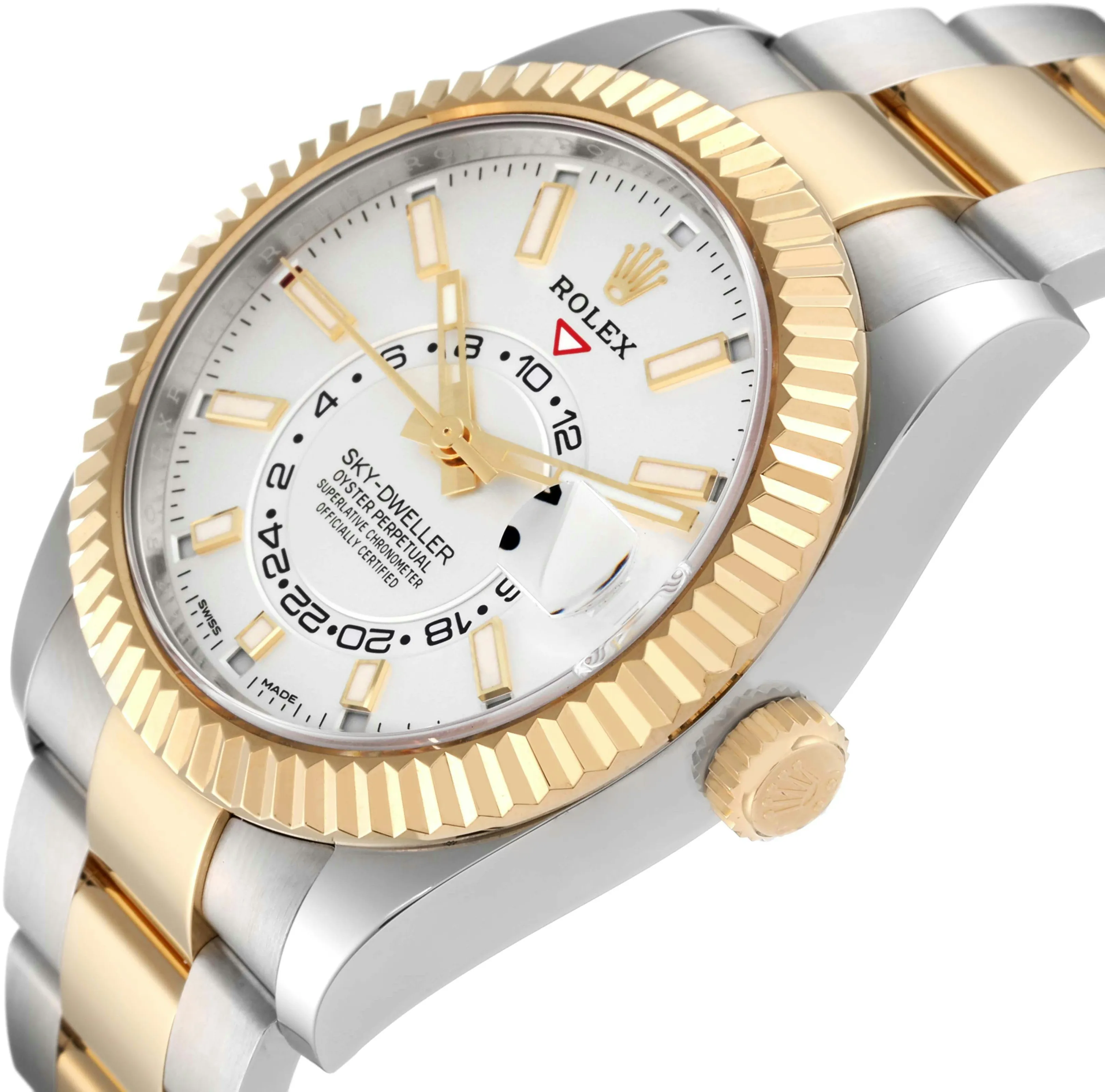 Rolex Sky-Dweller 326933 42mm Yellow gold and stainless steel White 1