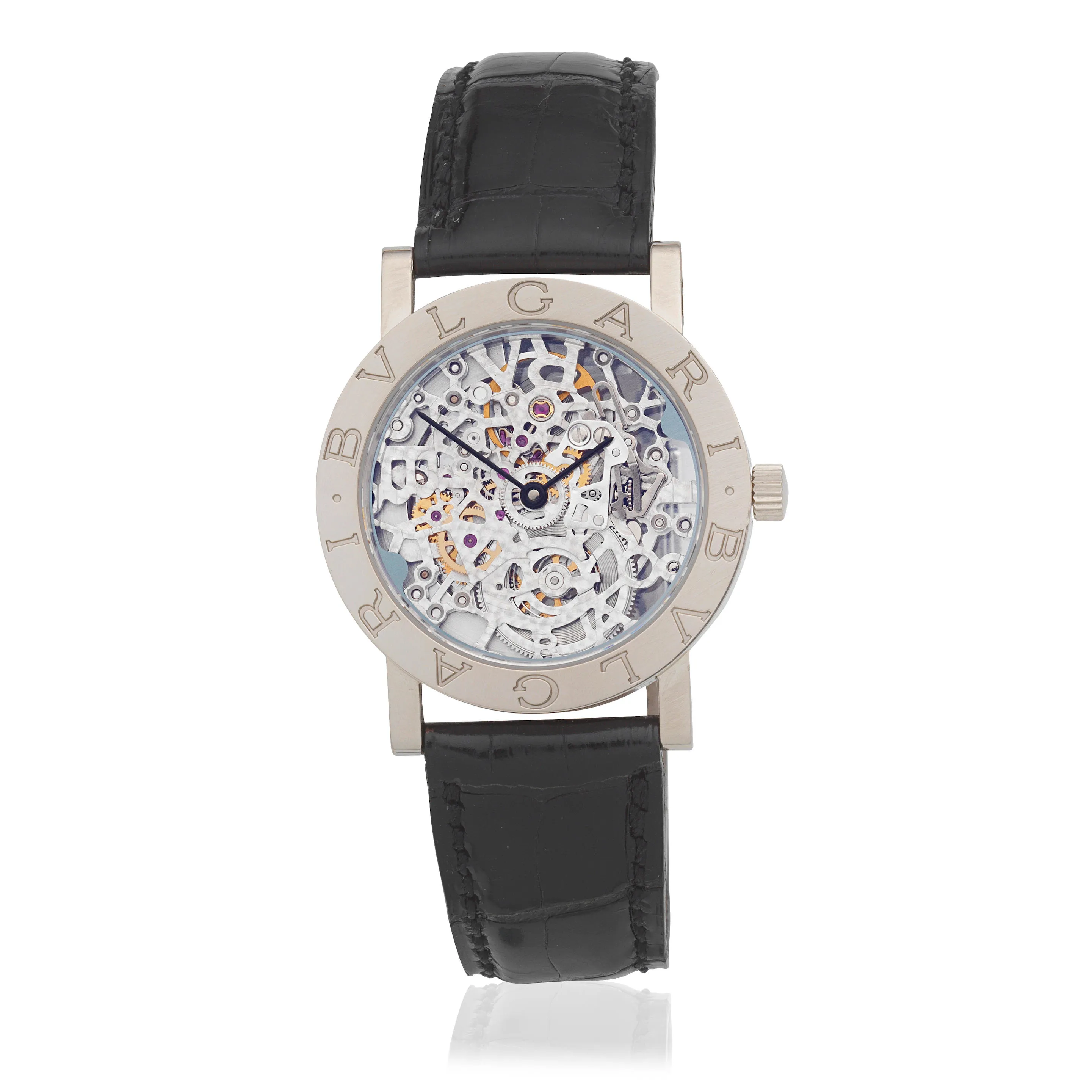 Bulgari P.3093 33mm White gold Skeletonised