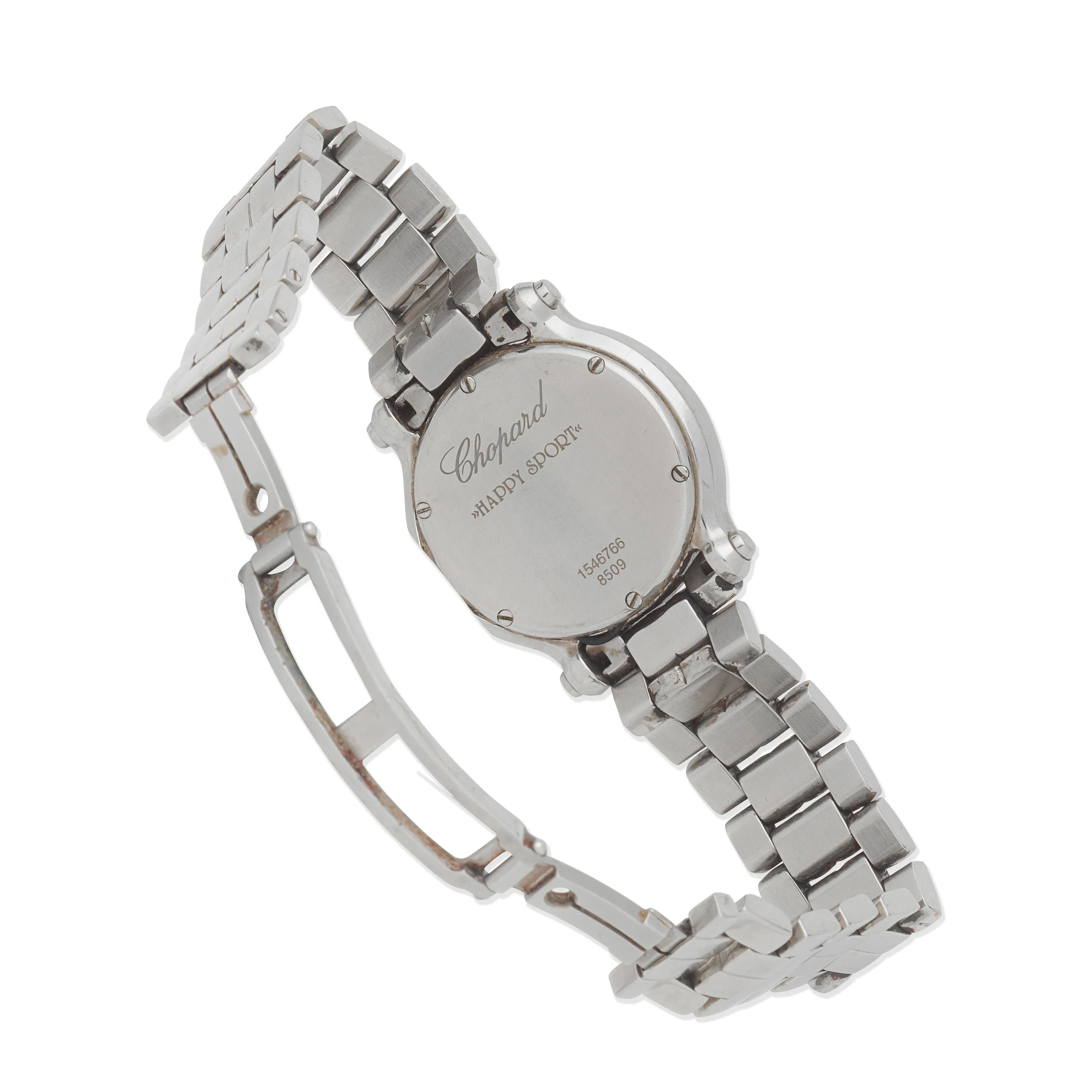 Chopard Happy Sport 8509 29mm Stainless steel and diamond-set Mother-of-pearl 1