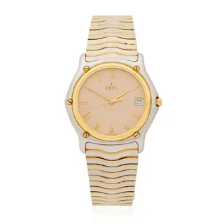 Ebel Classic Wave E1187141 Yellow gold and Stainless steel Champagne