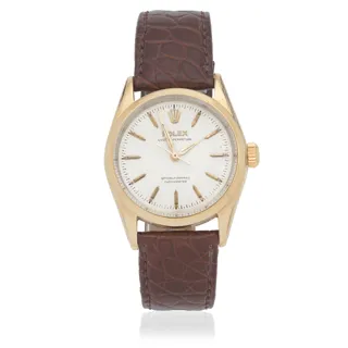 Rolex Oyster Perpetual 34 6634 Stainless steel and Gold-plated Silver