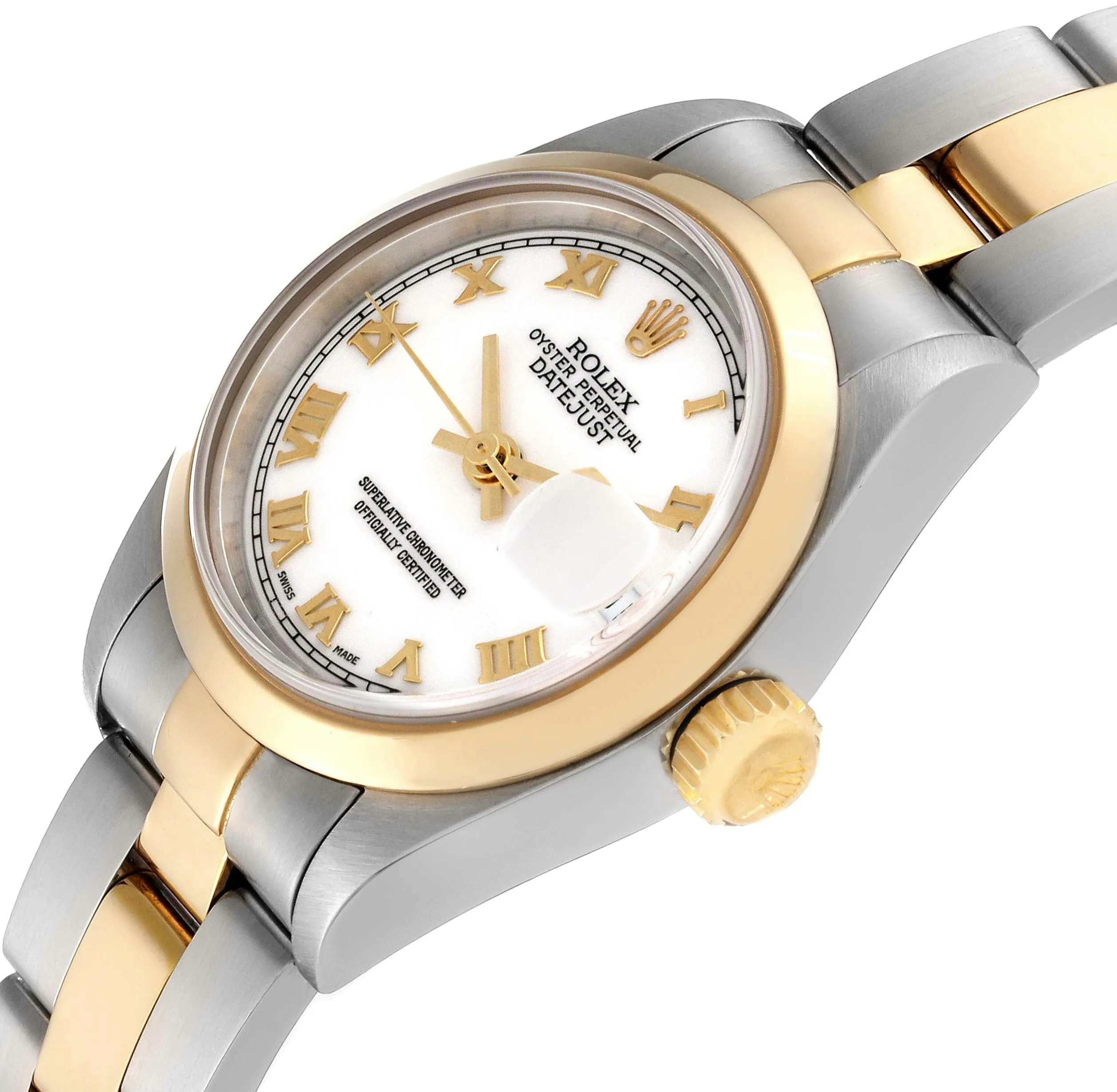 Rolex Lady-Datejust 79163 26mm Yellow gold and stainless steel White 1