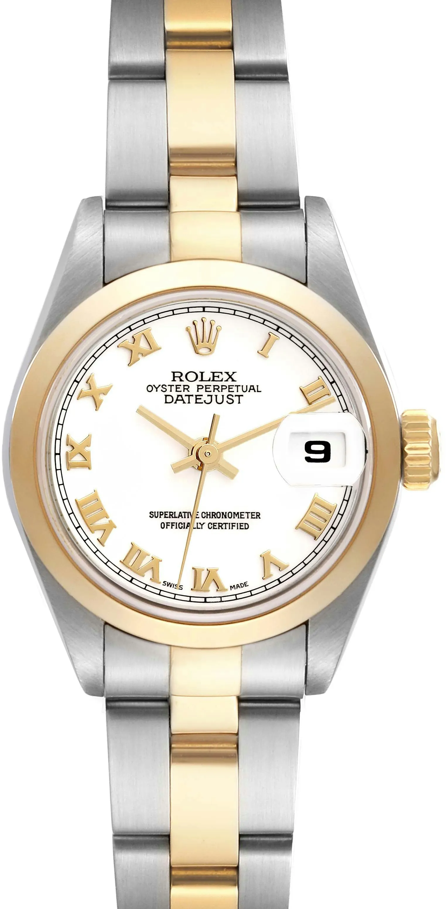 Rolex Lady-Datejust 79163 26mm Yellow gold and stainless steel White 2