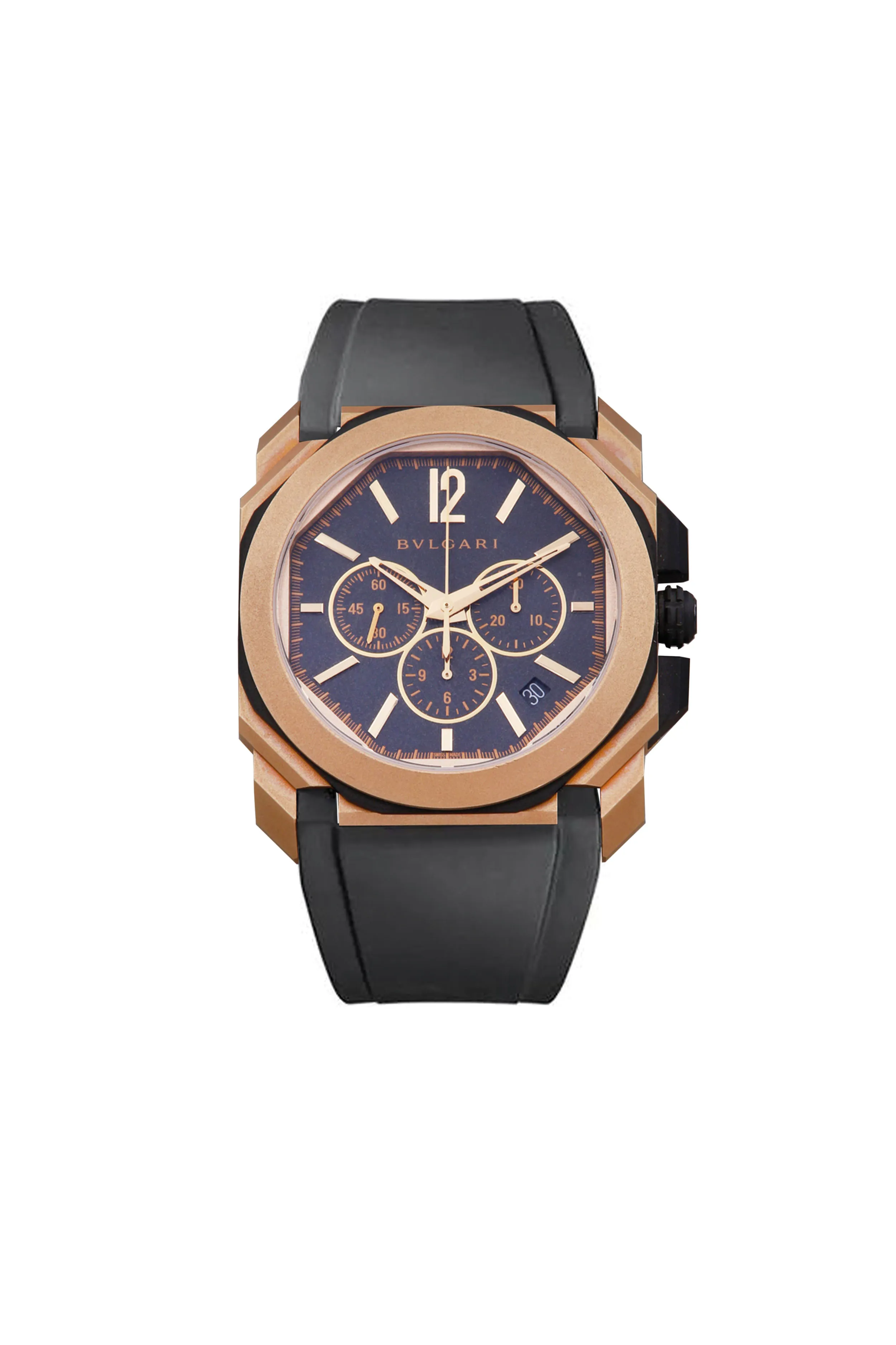 BVLGARI Octo BGO P 41 SG CH 41mm Rose gold and stainless steel