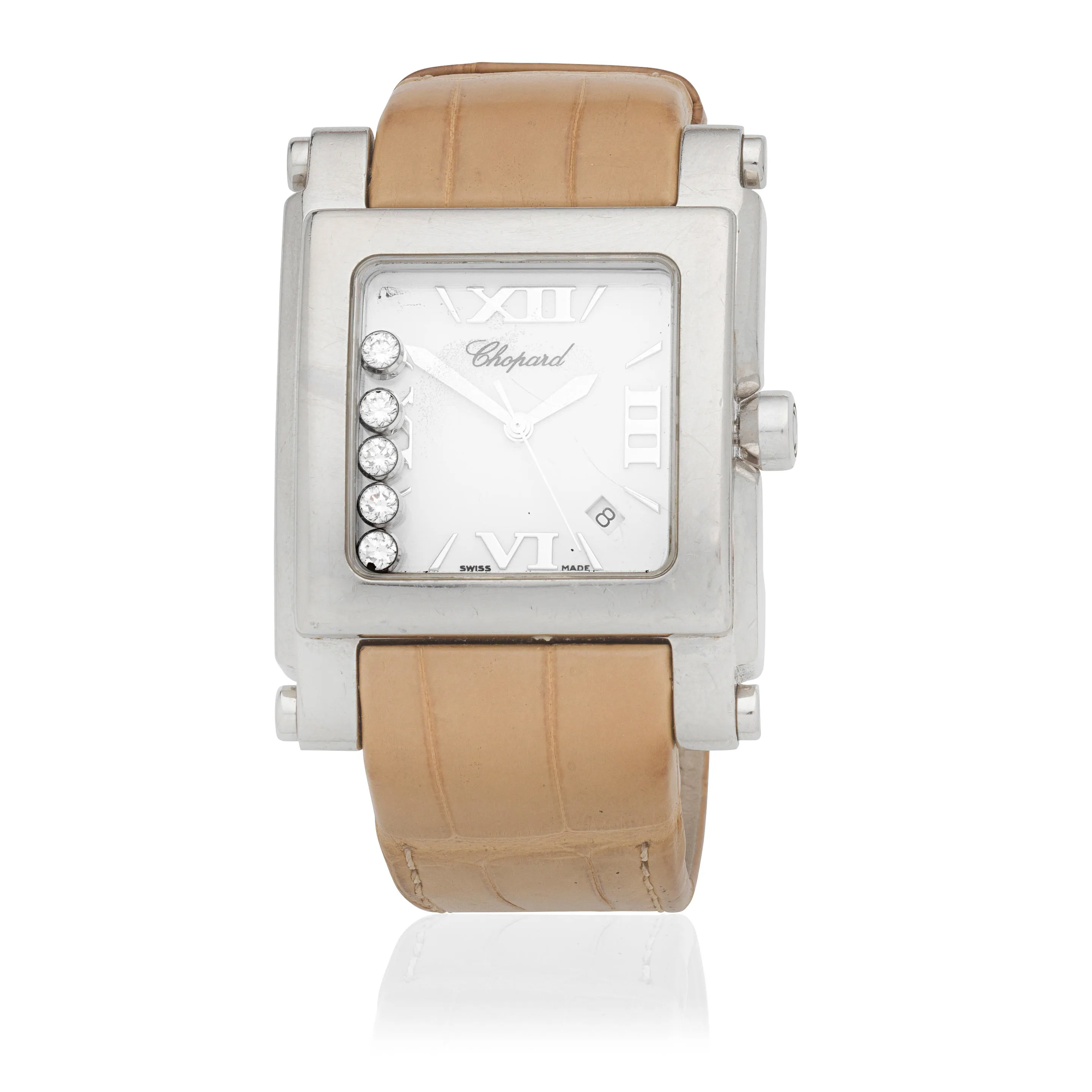 Chopard Happy Sport 8447 35mm Stainless steel White