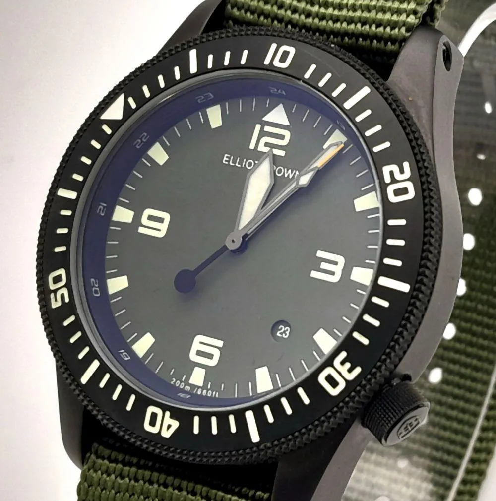 Elliot Brown Holton Military Professional Divers 43mm Pvd coated 1