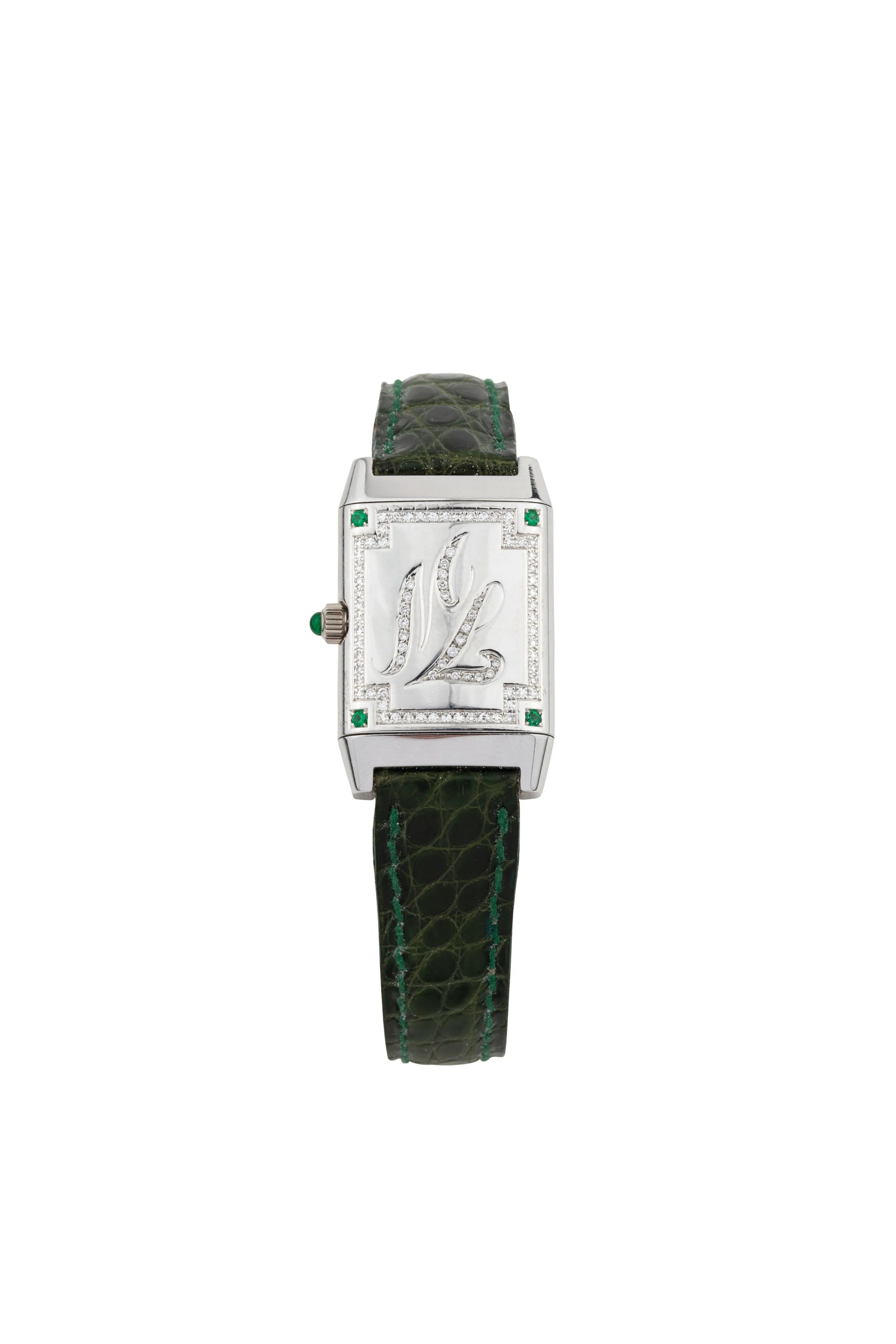 Jaeger-LeCoultre Reverso 265.3.86 20mm White gold, diamonds and sapphires 1