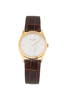 Patek Philippe Calatrava 5196R-001 Rose gold Silver