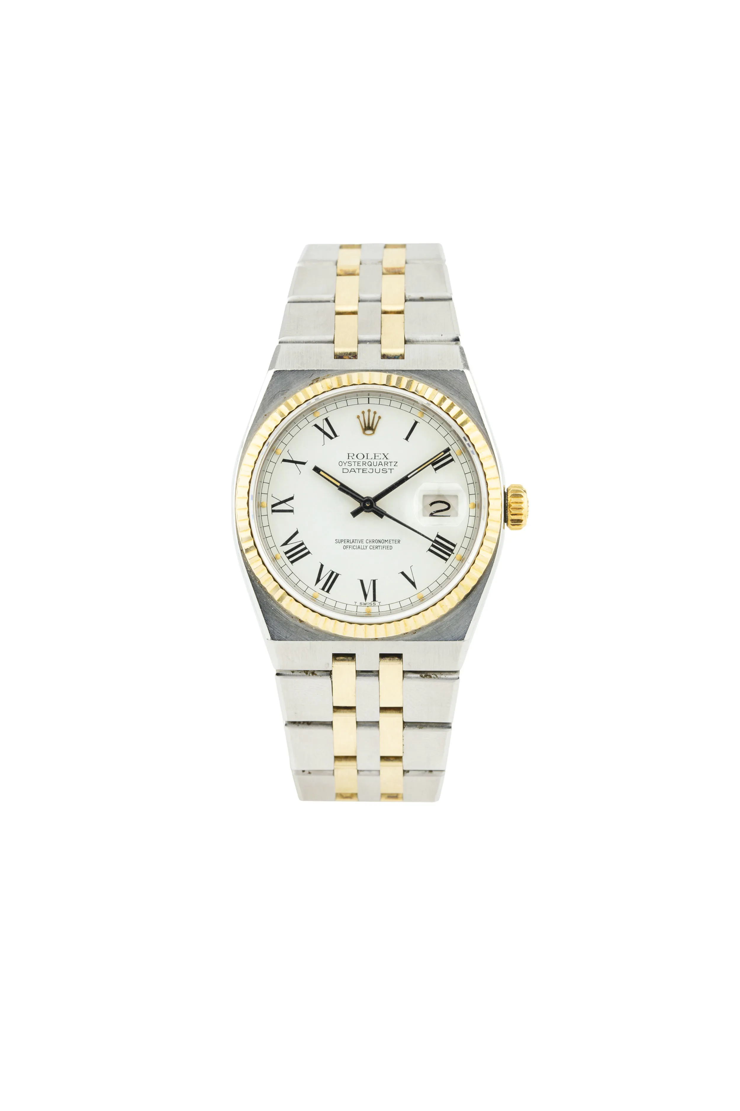 Rolex Datejust Oysterquartz 17013 34mm Stainless steel and gold