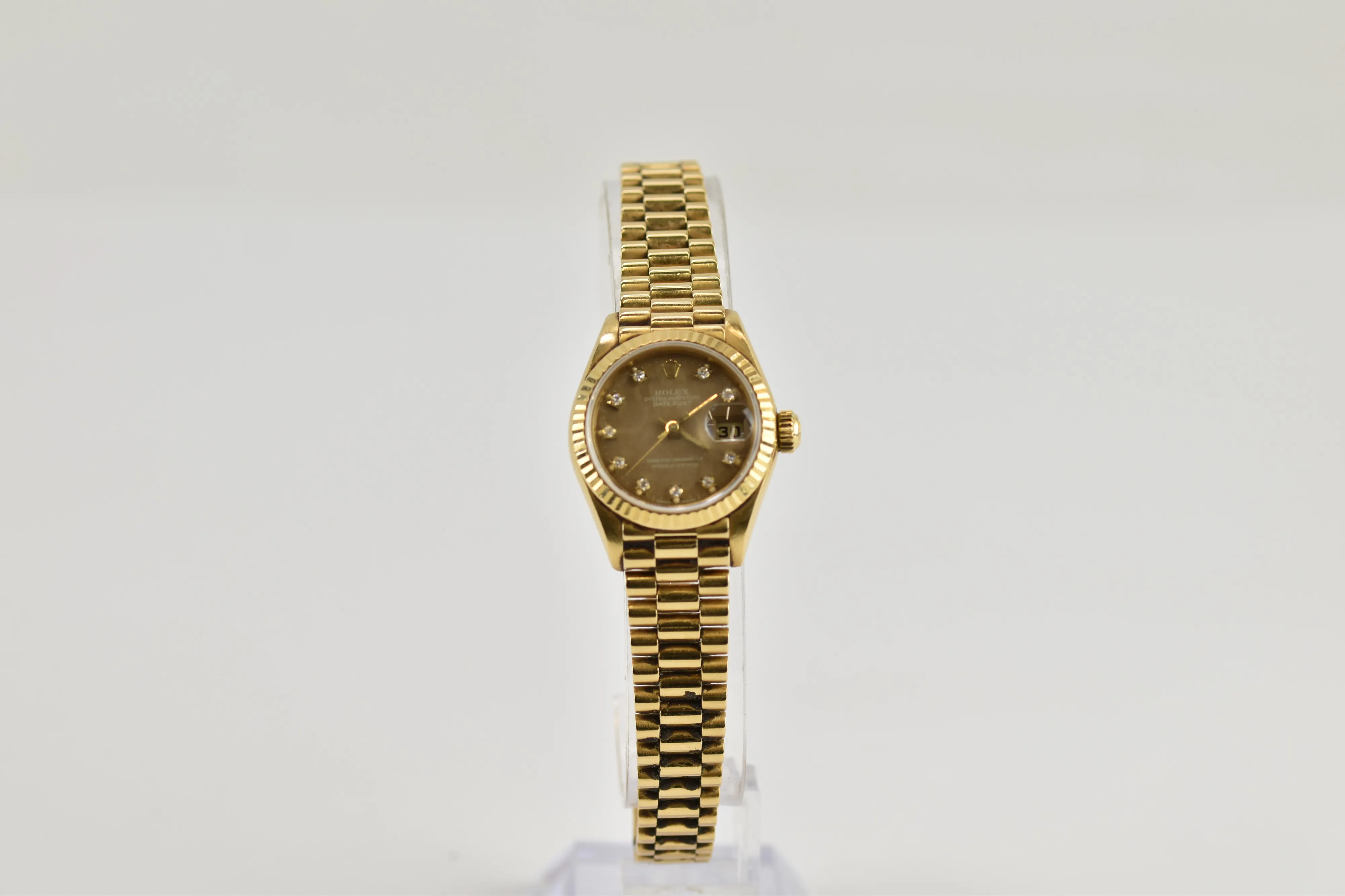 Rolex Datejust nullmm Yellow gold Champagne & diamonds 7