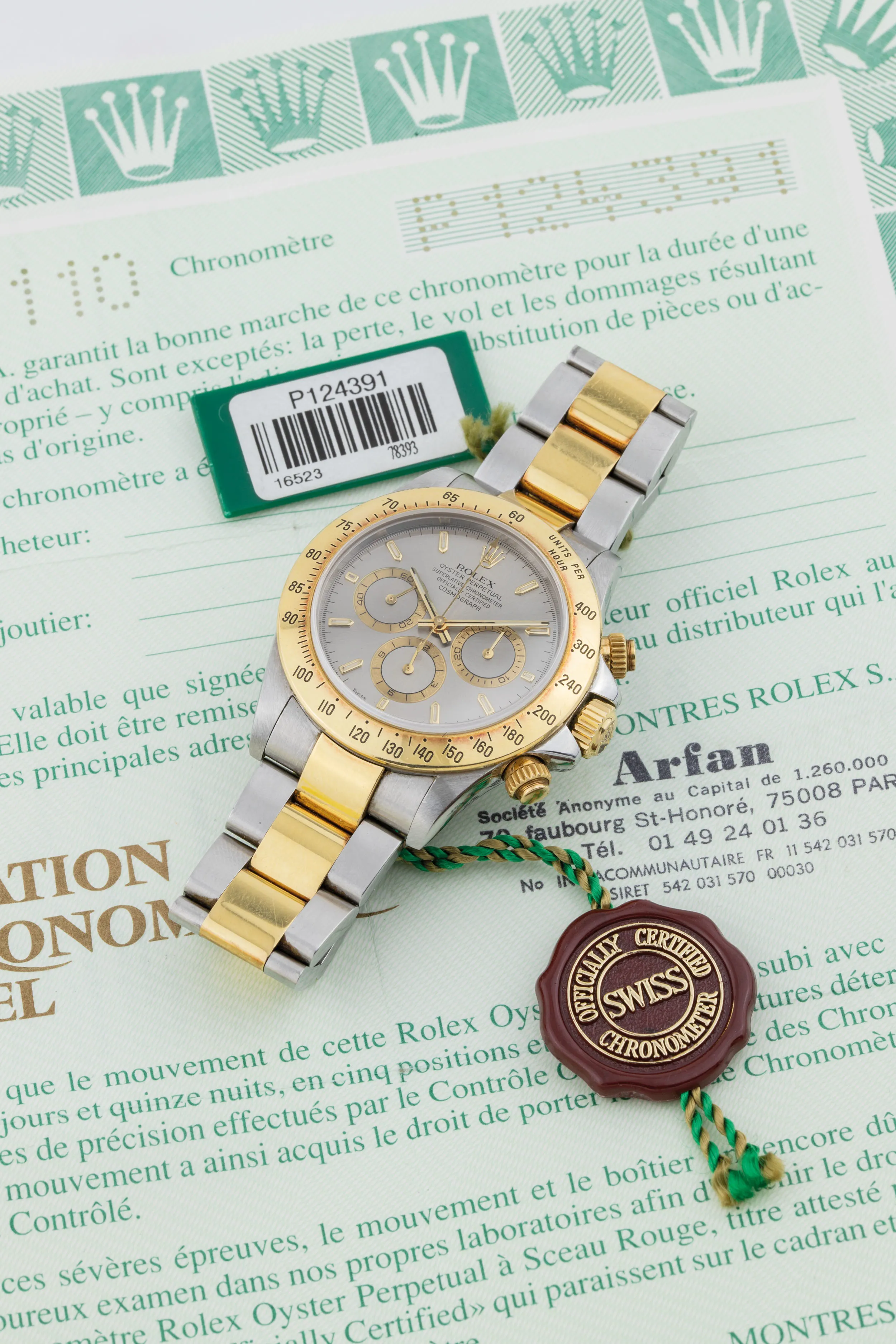 Rolex Daytona 16523 40mm Stainless steel and gold Gray 1