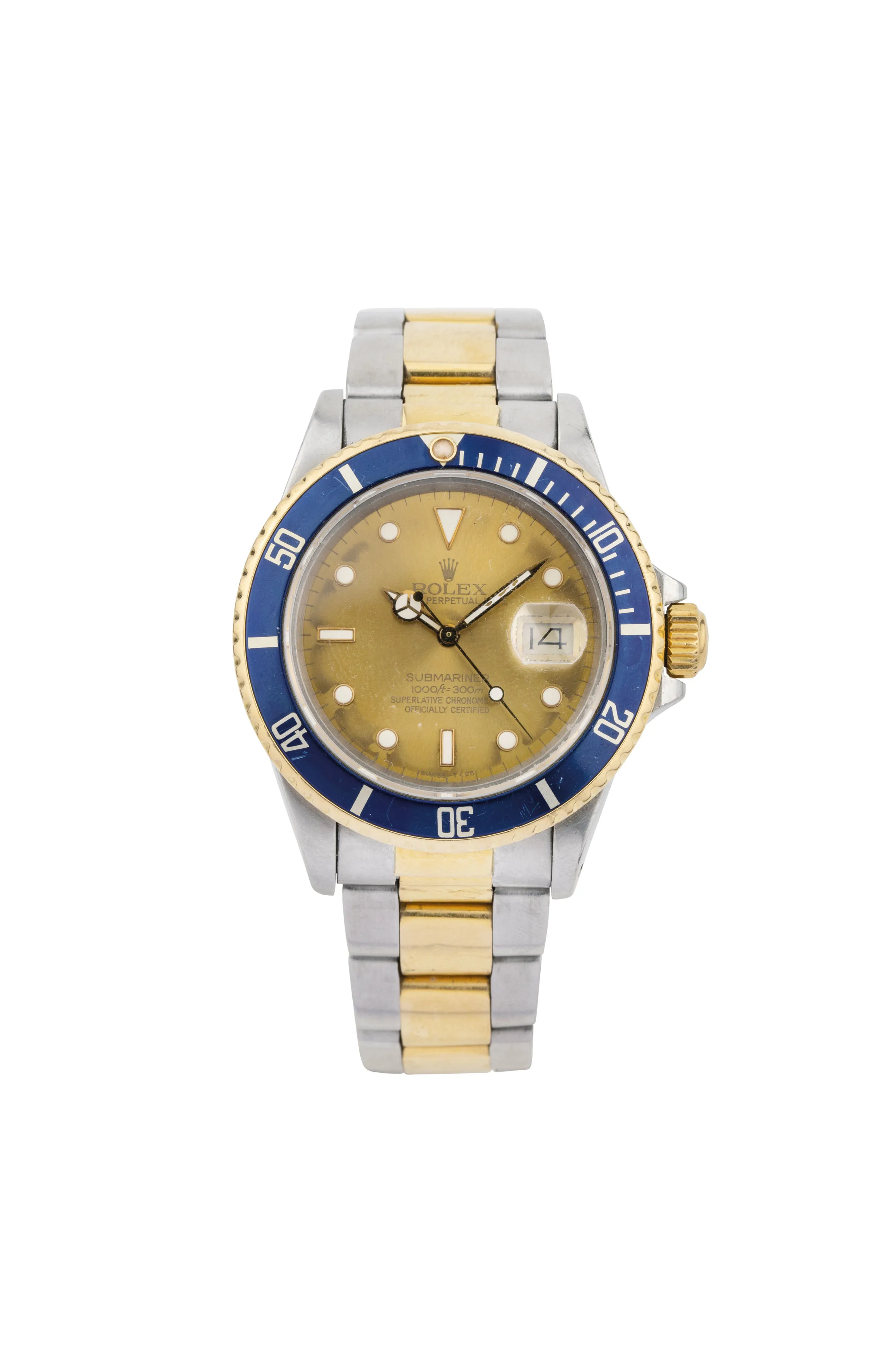 Rolex Submariner 16803 40mm Yellow gold and Stainless steel Blue